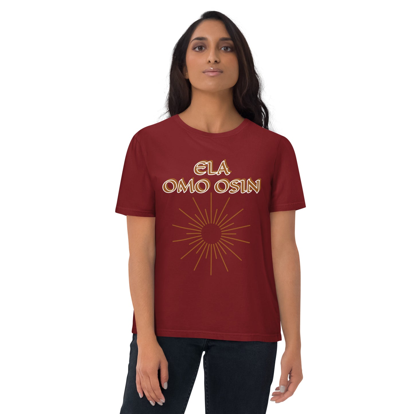 ELA Omo Osin Meji Gold Unisex organic cotton t-shirt