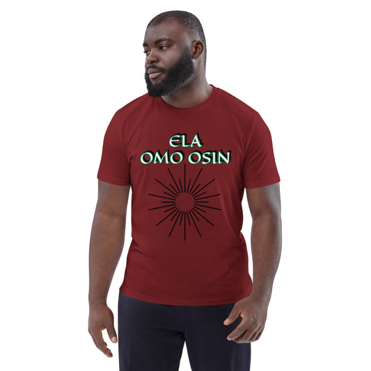 ELA Omo Osin Aje-Ju-Ogun  Incognito Reverse Unisex organic cotton t-shirt