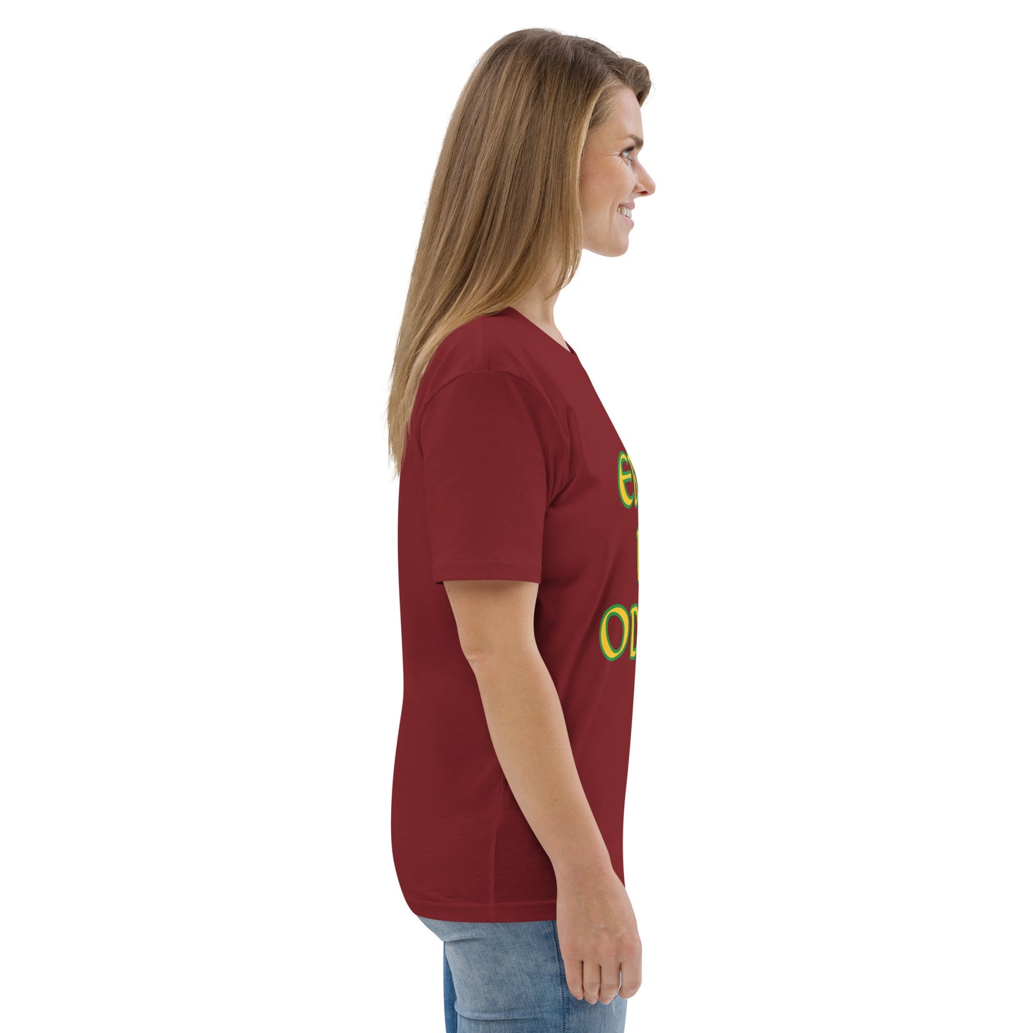 Ebbo is Odara Lucumi Reverse Unisex organic cotton t-shirt