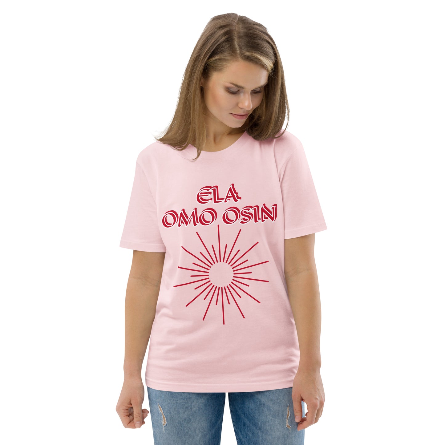 ELA Omo Osin Meji Red Unisex organic cotton t-shirt