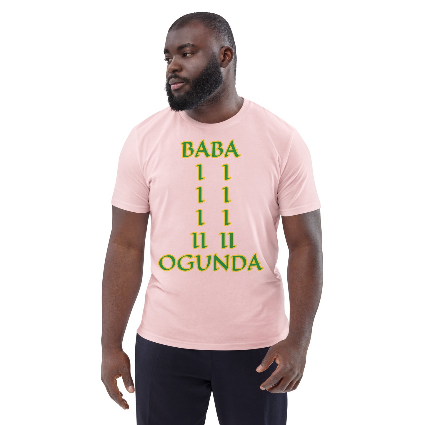 Baba Ogunda Lucumi Unisex organic cotton t-shirt