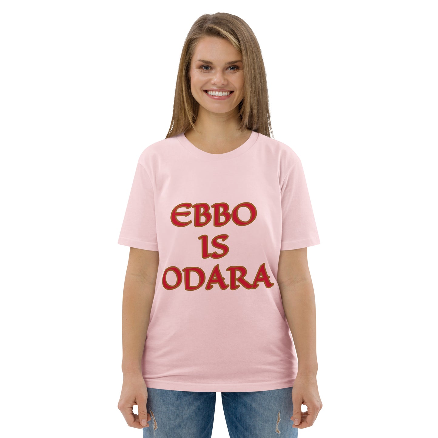 Ebbo is Odara Red Unisex organic cotton t-shirt