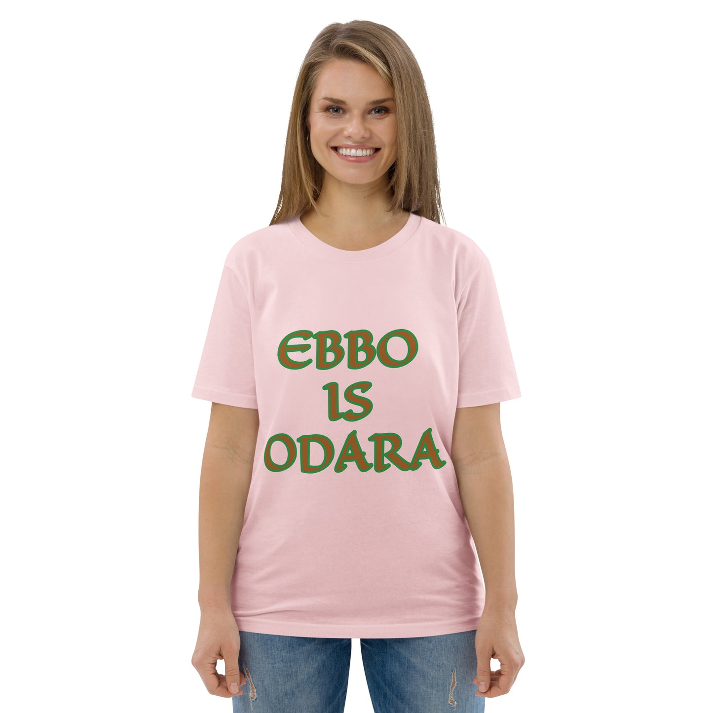 Ebbo is Odara Isese Reverse Unisex organic cotton t-shirt