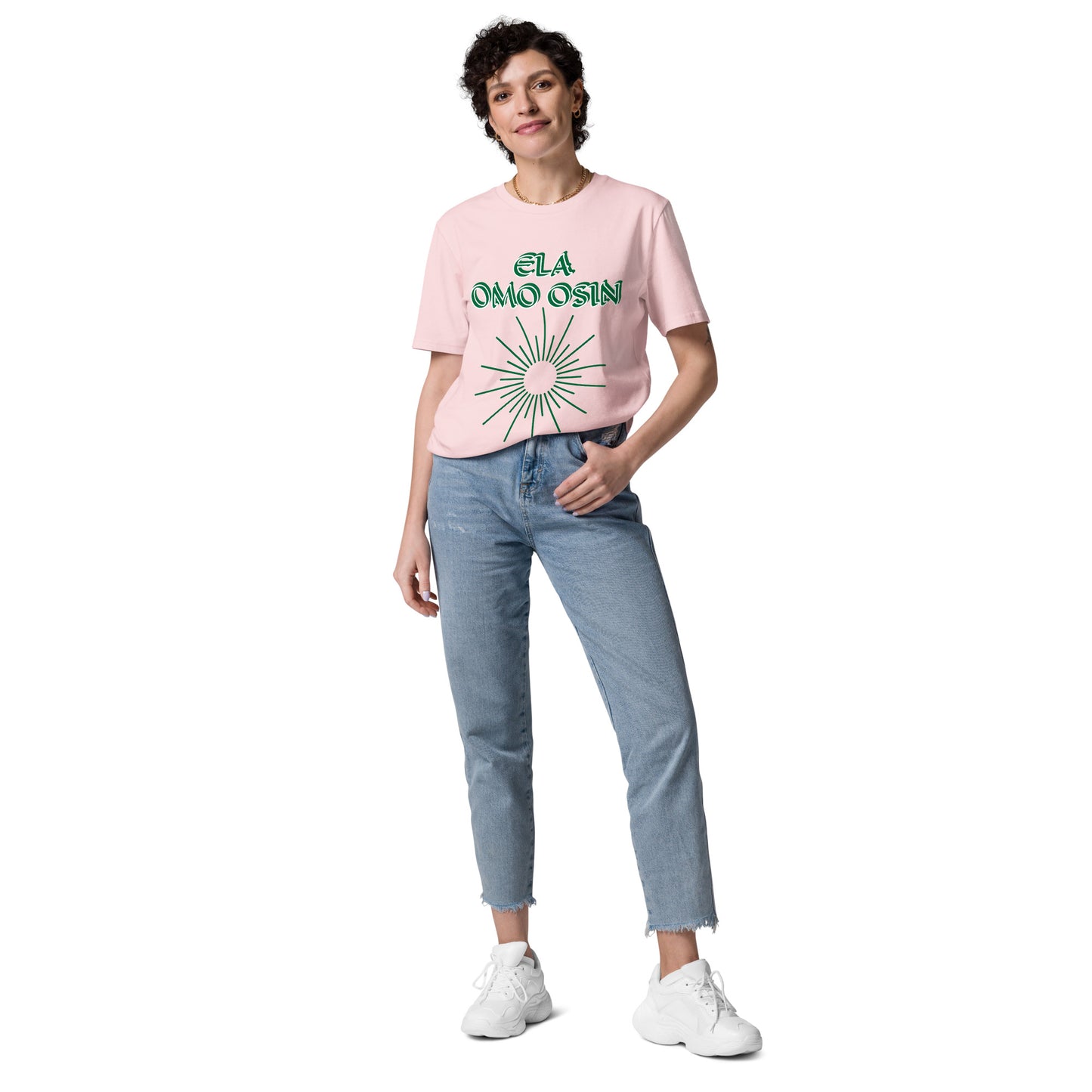 ELA Omo Osin Meji Green Unisex organic cotton t-shirt