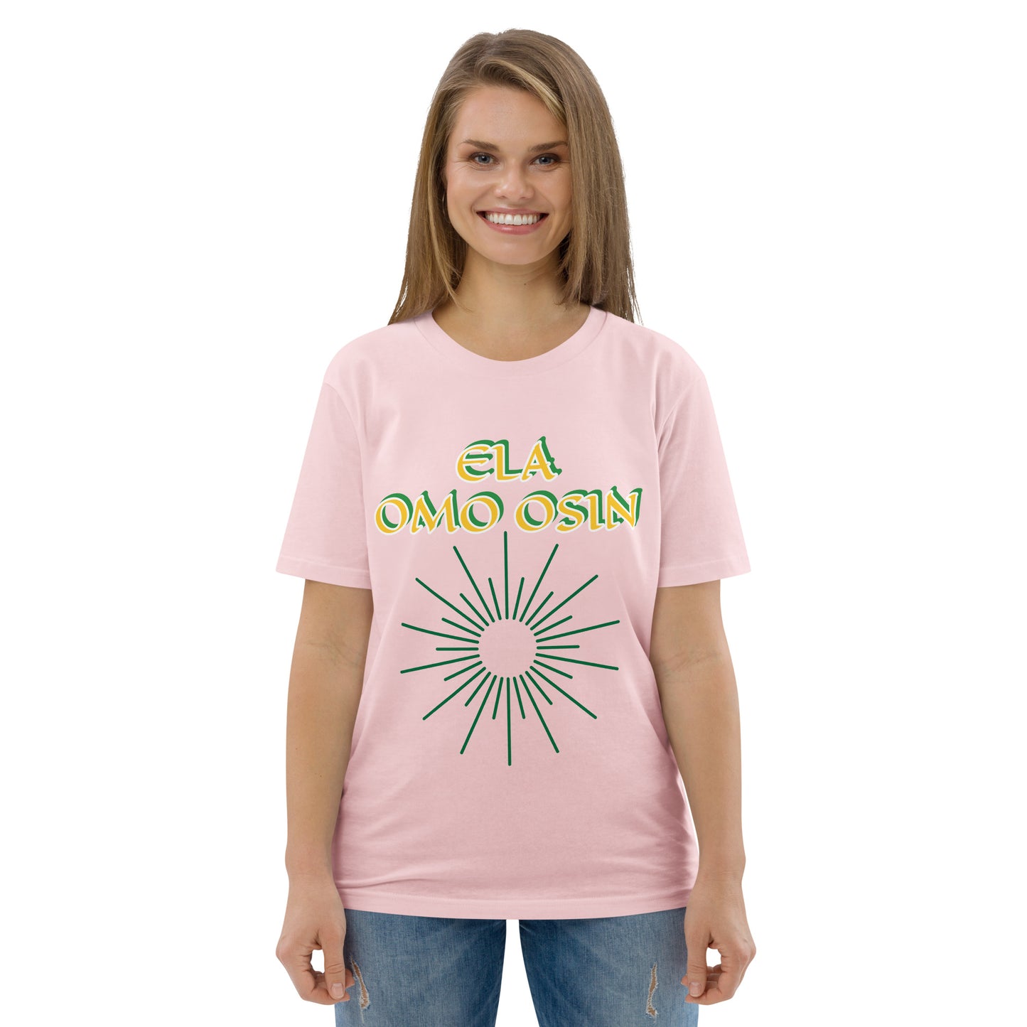 ELA Omo Osin Lucumi Reverse Unisex organic cotton t-shirt