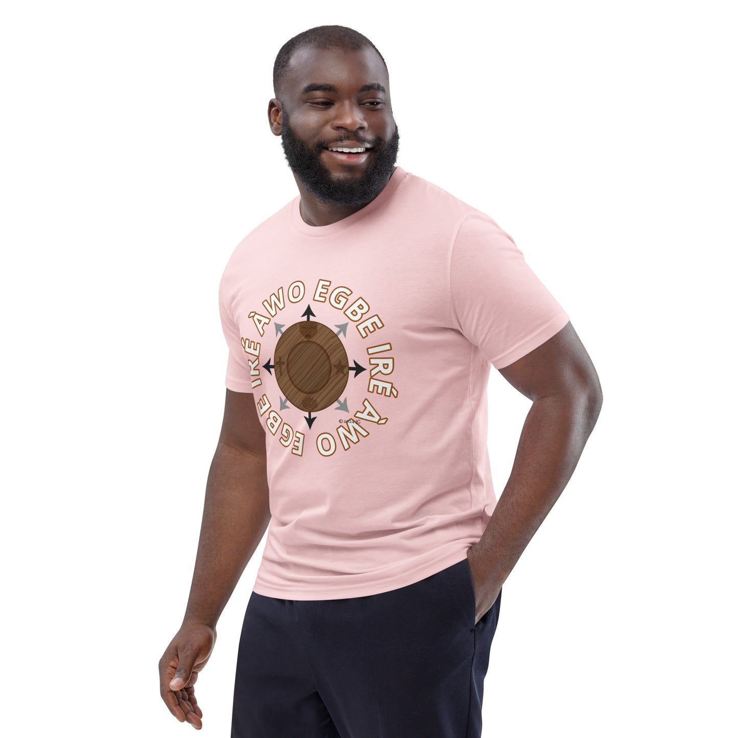 Egbe Ire Awo signature logo 1 Unisex organic cotton t-shirt