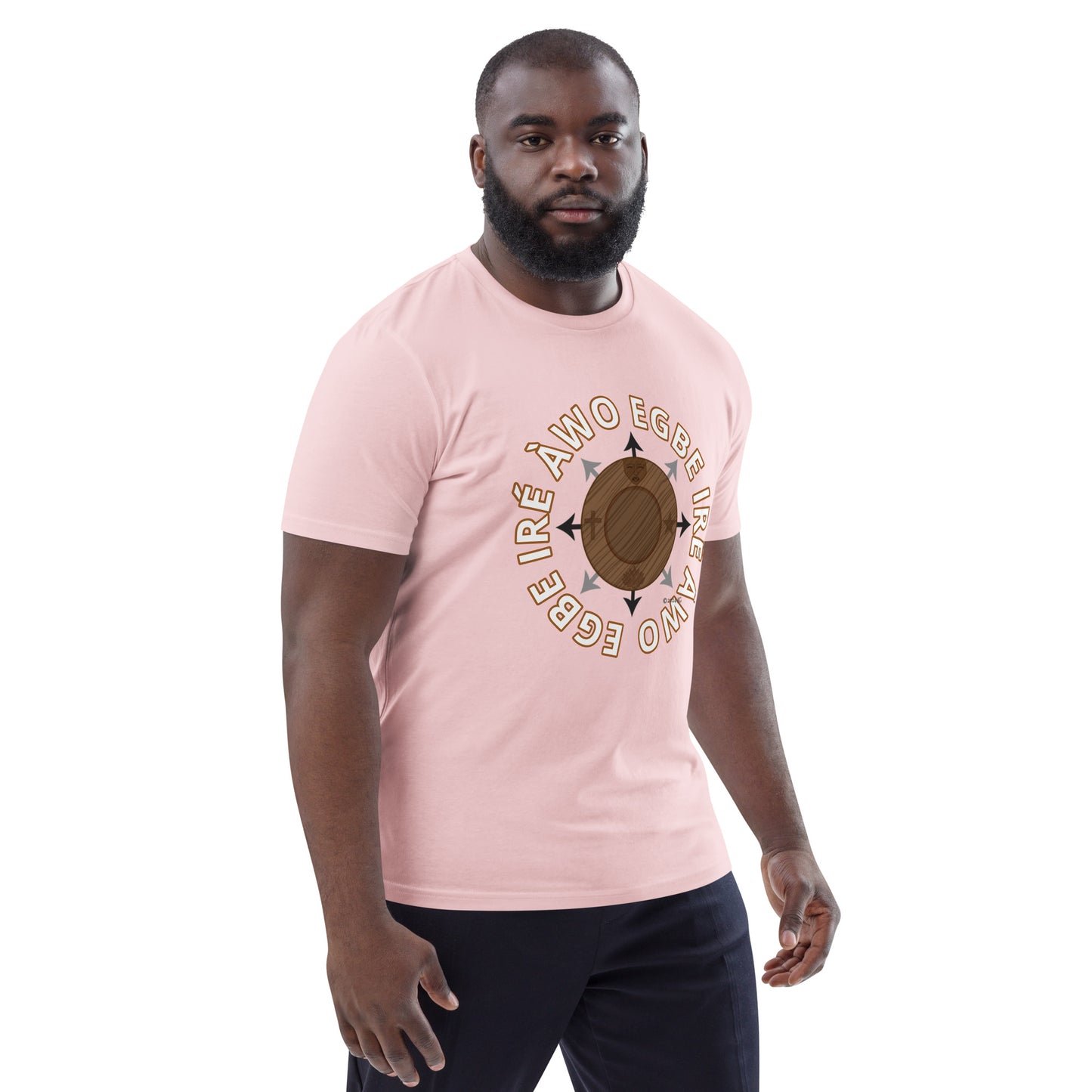 Egbe Ire Awo signature logo 1 Unisex organic cotton t-shirt