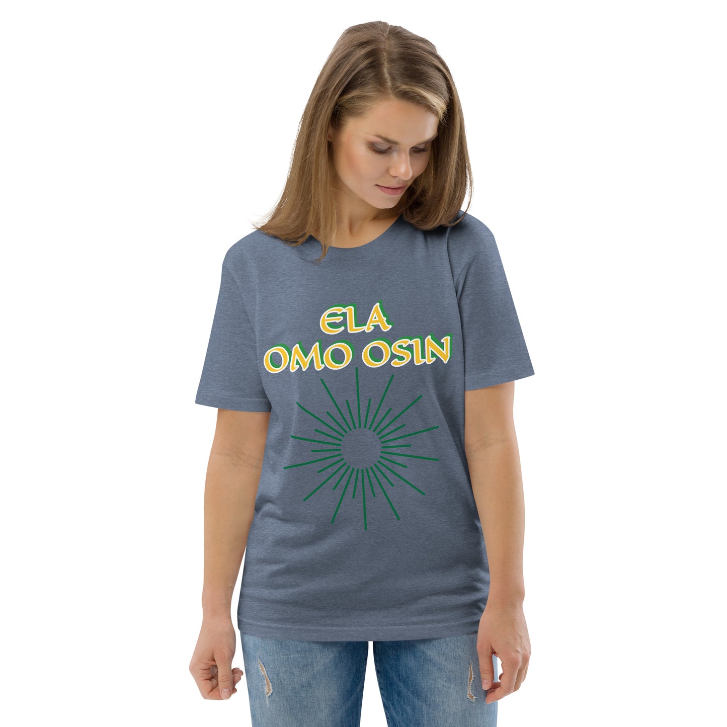 ELA Omo Osin Lucumi Reverse Unisex organic cotton t-shirt