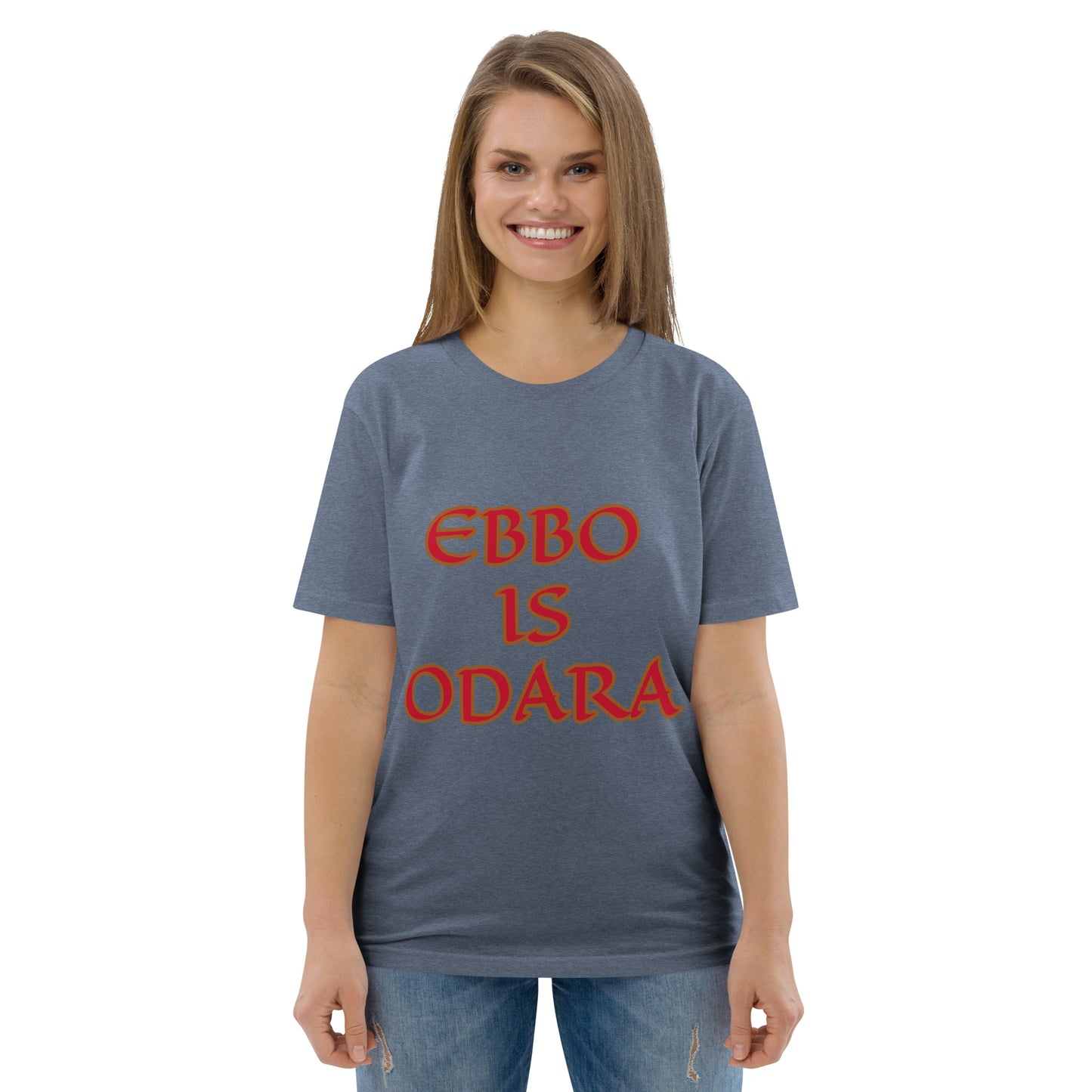 Ebbo is Odara Red Unisex organic cotton t-shirt