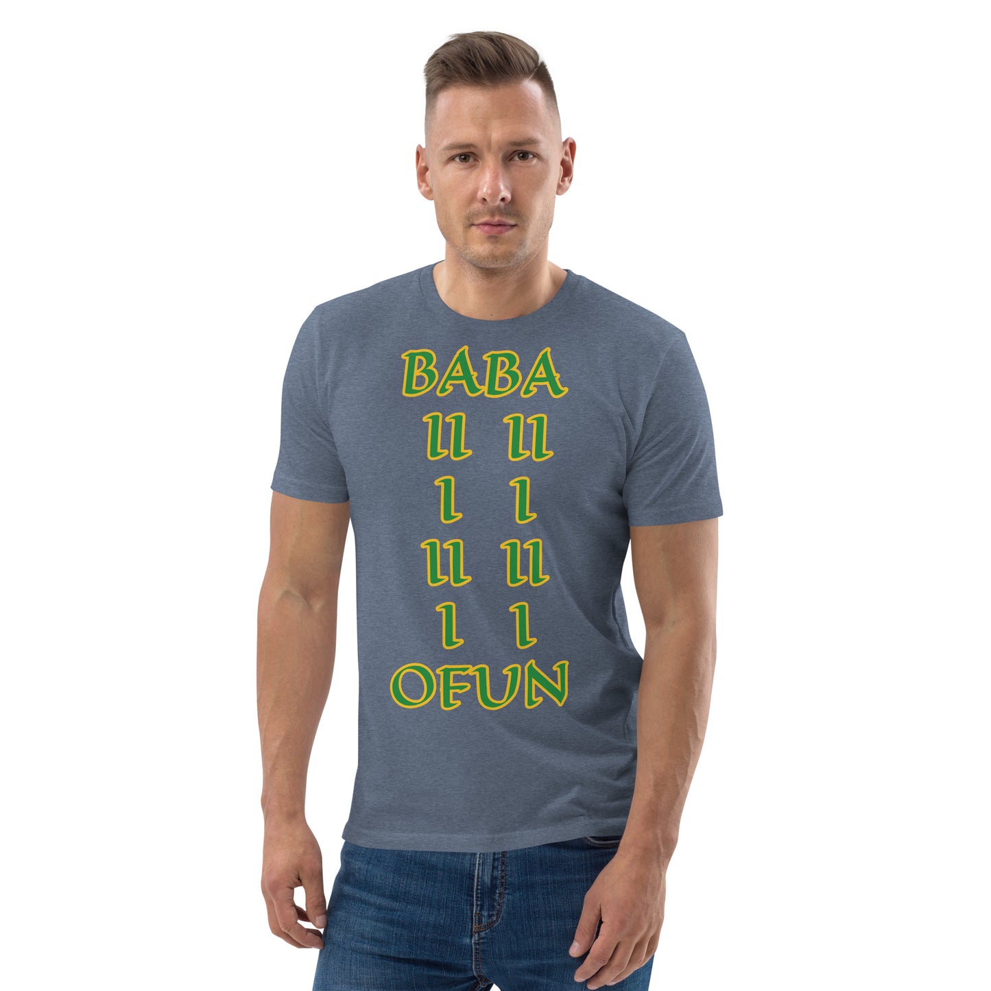 Baba Ofun Lucumi Unisex organic cotton t-shirt