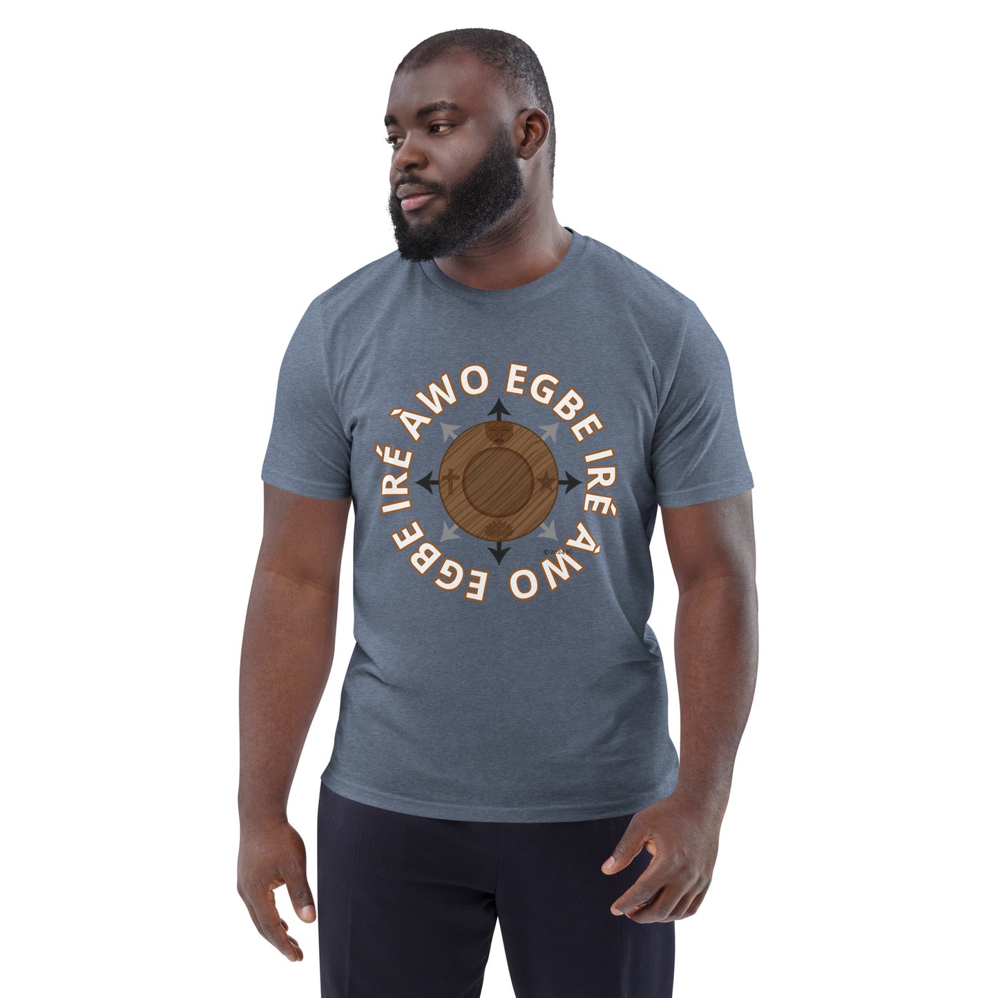 Egbe Ire Awo signature logo 1 Unisex organic cotton t-shirt