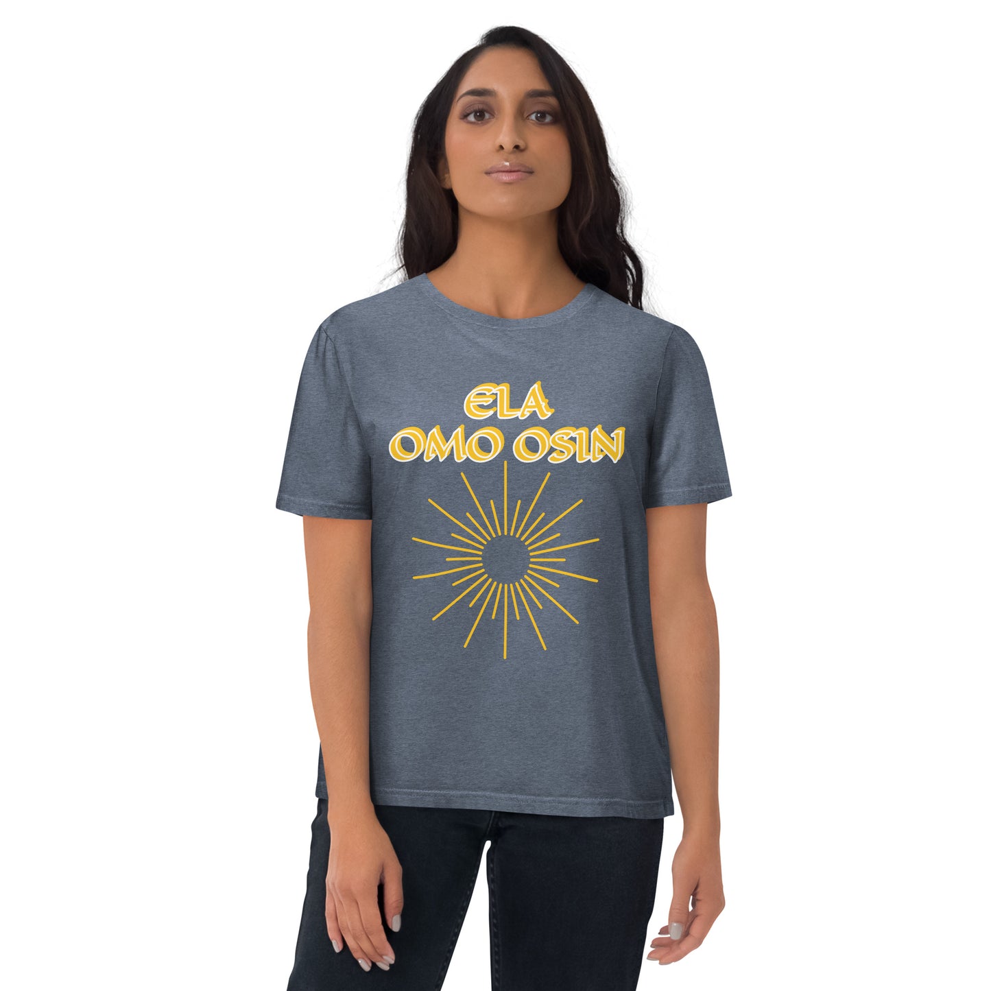 ELA Omo Osin Meji Yellow Unisex organic cotton t-shirt