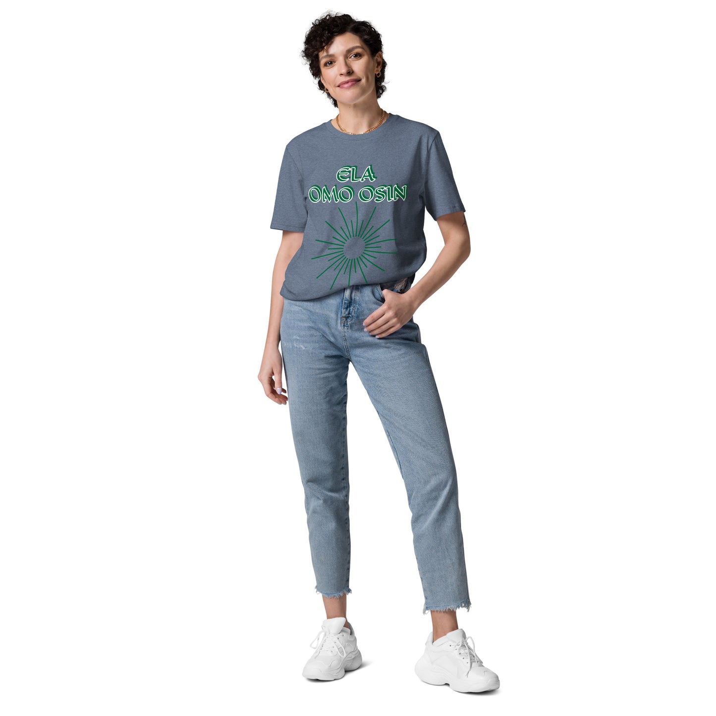 ELA Omo Osin Meji Green Unisex organic cotton t-shirt