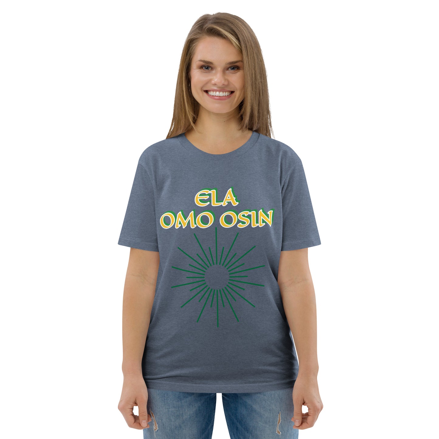 ELA Omo Osin Lucumi Reverse Unisex organic cotton t-shirt