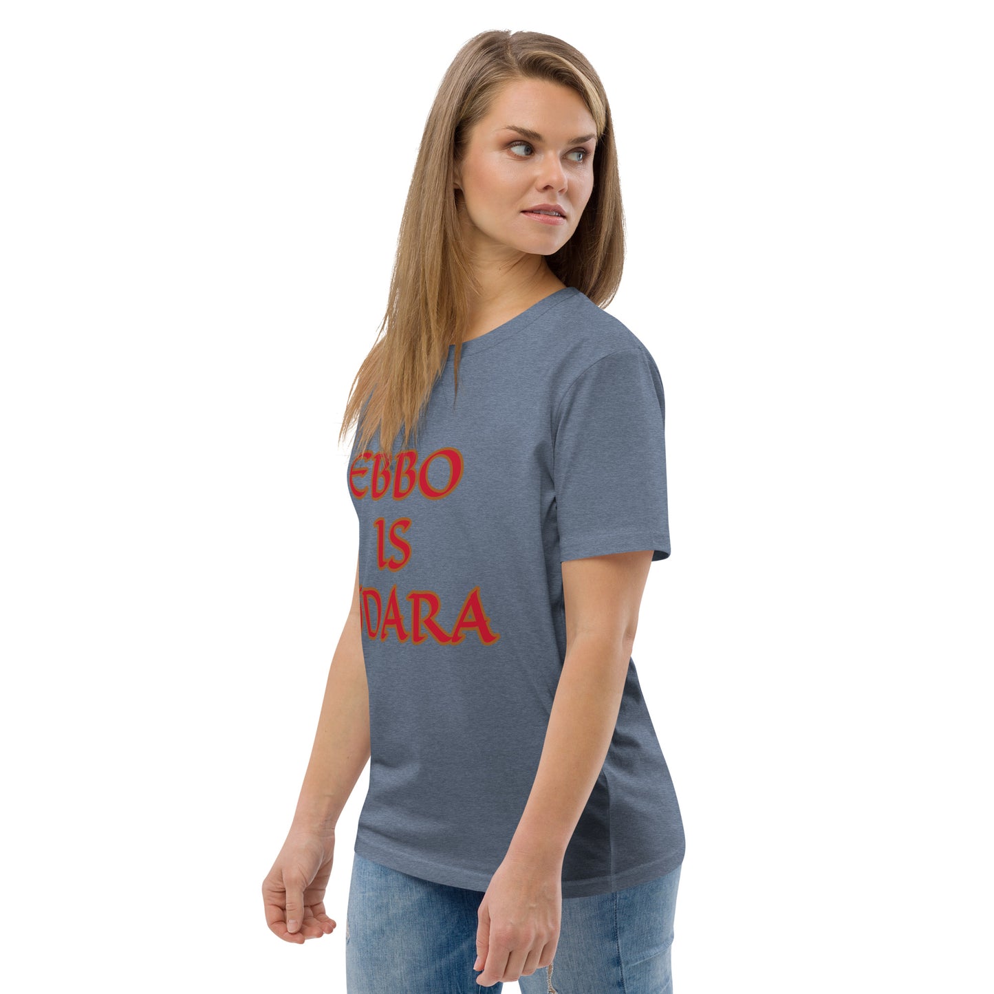 Ebbo is Odara Red Unisex organic cotton t-shirt