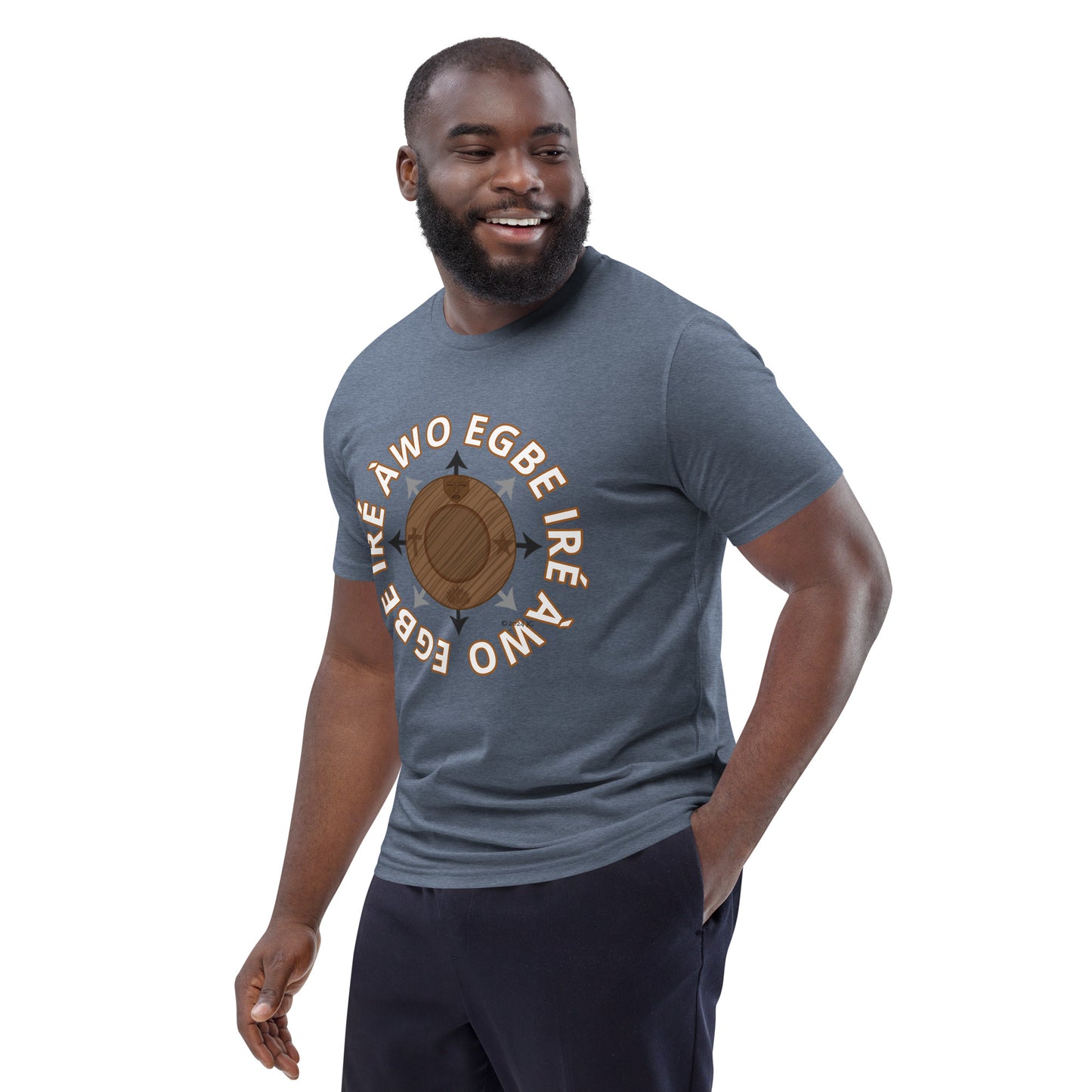 Egbe Ire Awo signature logo 1 Unisex organic cotton t-shirt