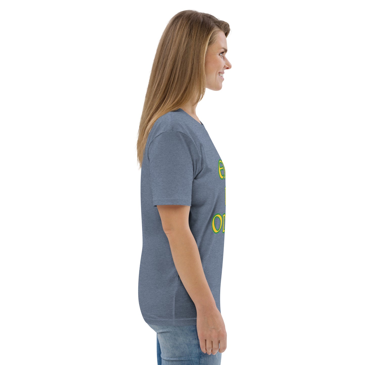 Ebbo is Odara Lucumi Reverse Unisex organic cotton t-shirt