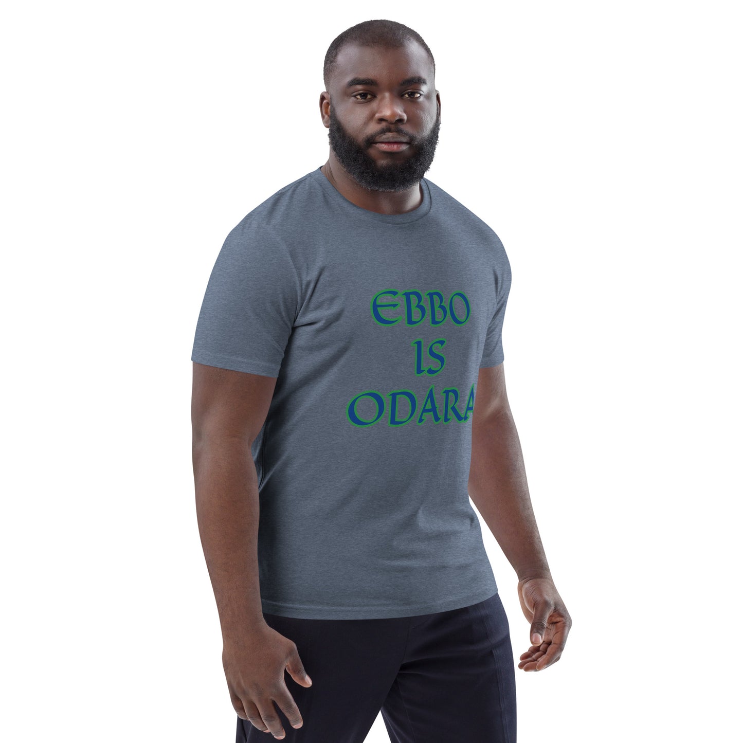 Ebbo is Odara Blue Unisex organic cotton t-shirt