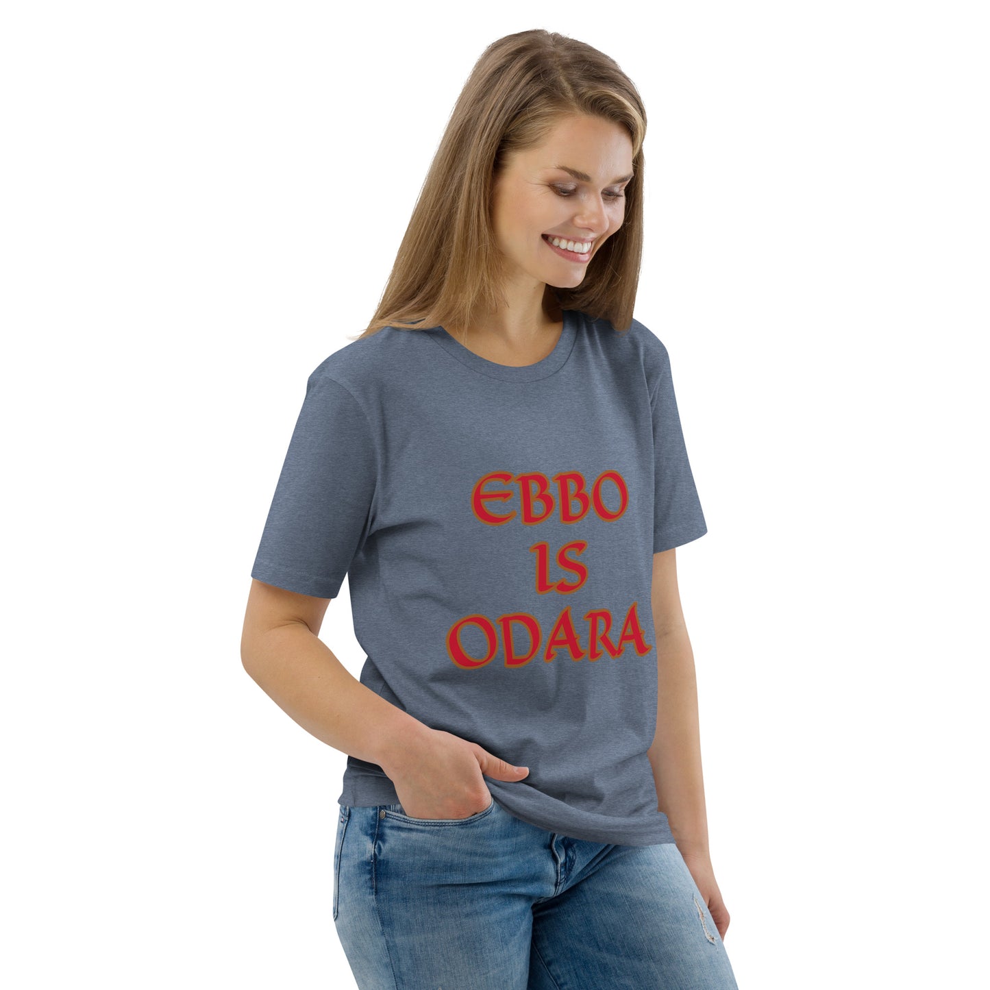 Ebbo is Odara Red Unisex organic cotton t-shirt