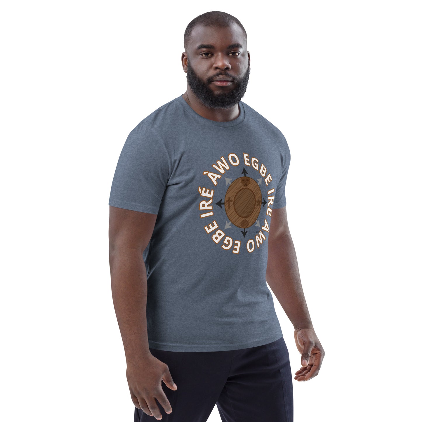 Egbe Ire Awo signature logo 1 Unisex organic cotton t-shirt