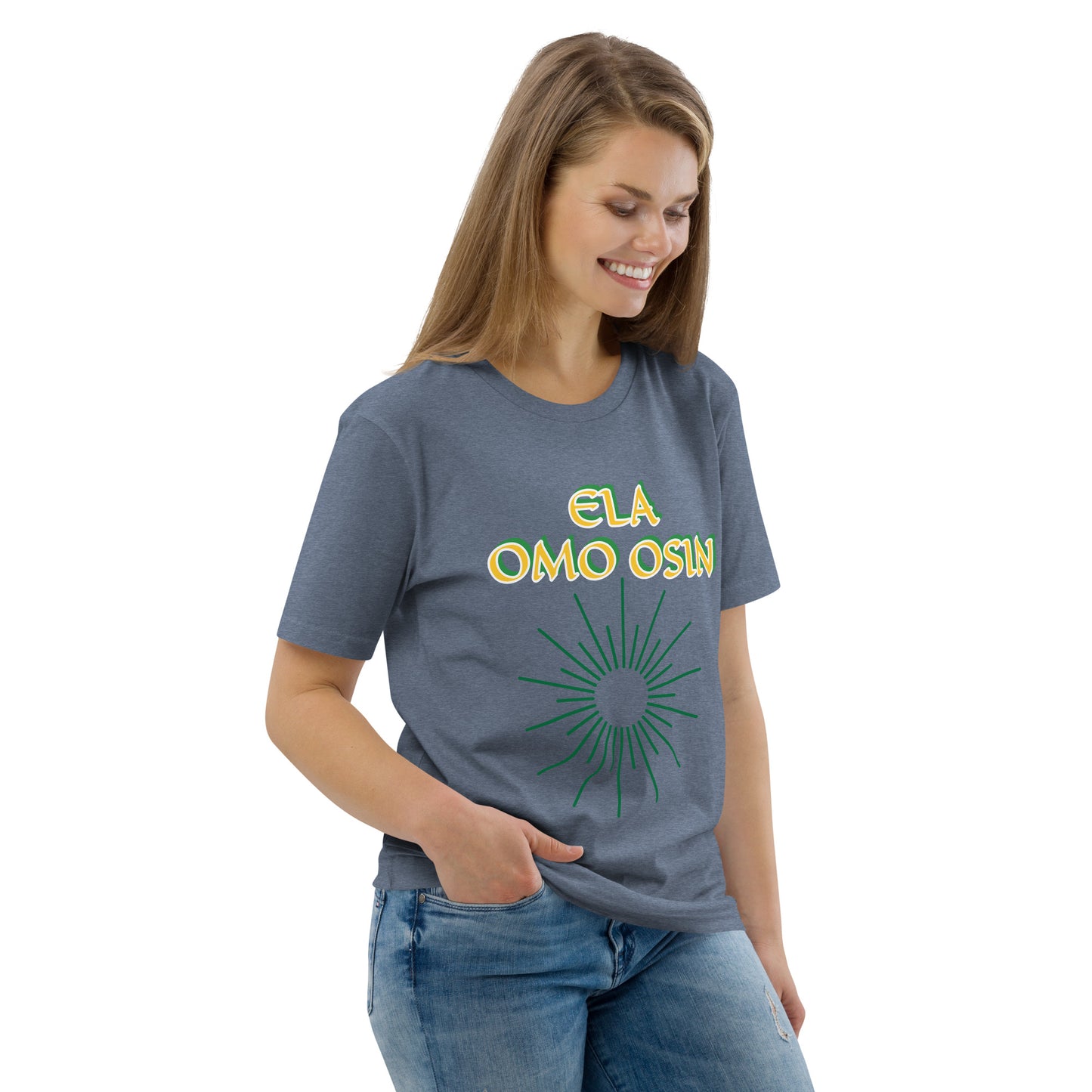 ELA Omo Osin Lucumi Reverse Unisex organic cotton t-shirt