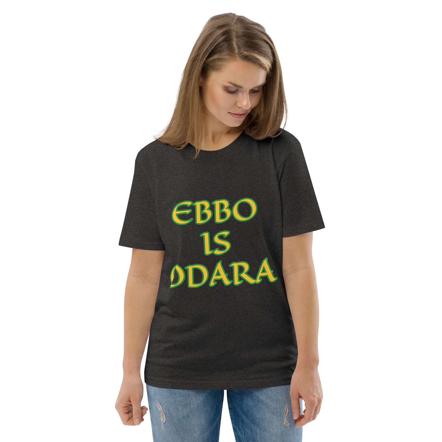 Ebbo is Odara Lucumi Reverse Unisex organic cotton t-shirt