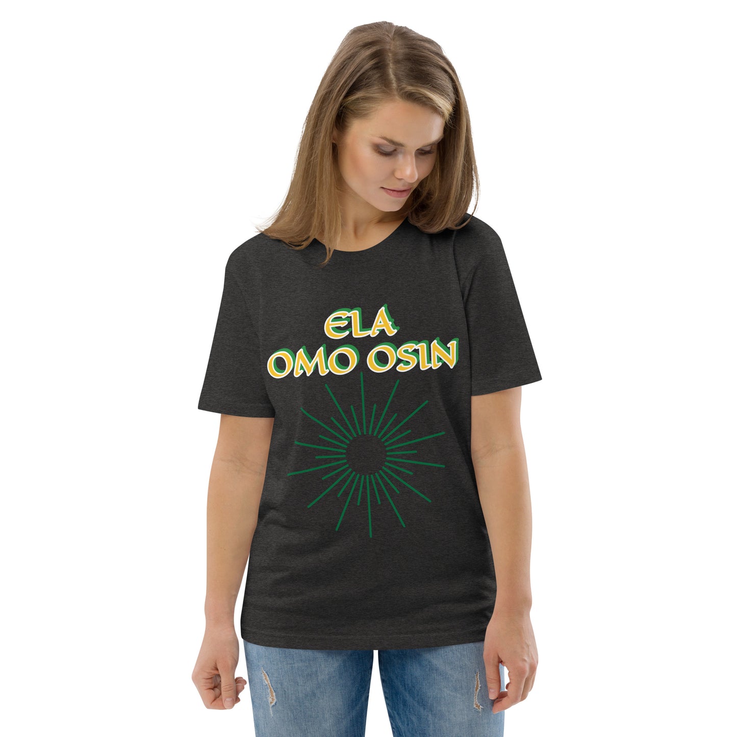 ELA Omo Osin Lucumi Reverse Unisex organic cotton t-shirt