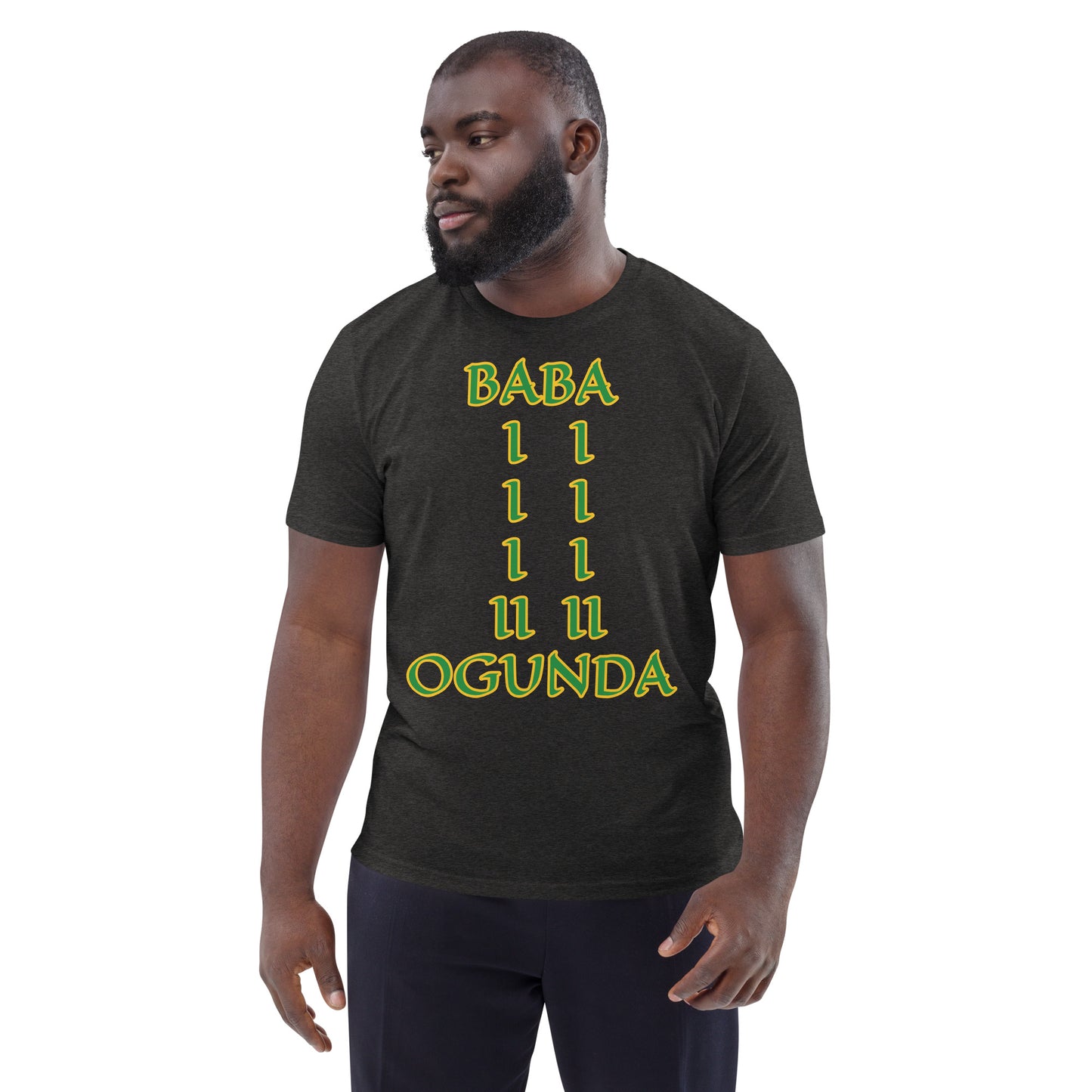 Baba Ogunda Lucumi Unisex organic cotton t-shirt