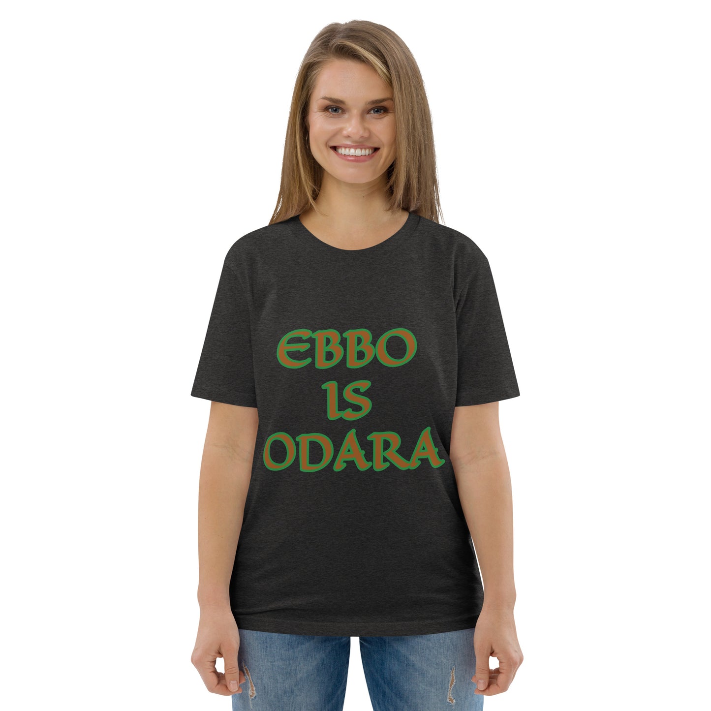 Ebbo is Odara Isese Reverse Unisex organic cotton t-shirt