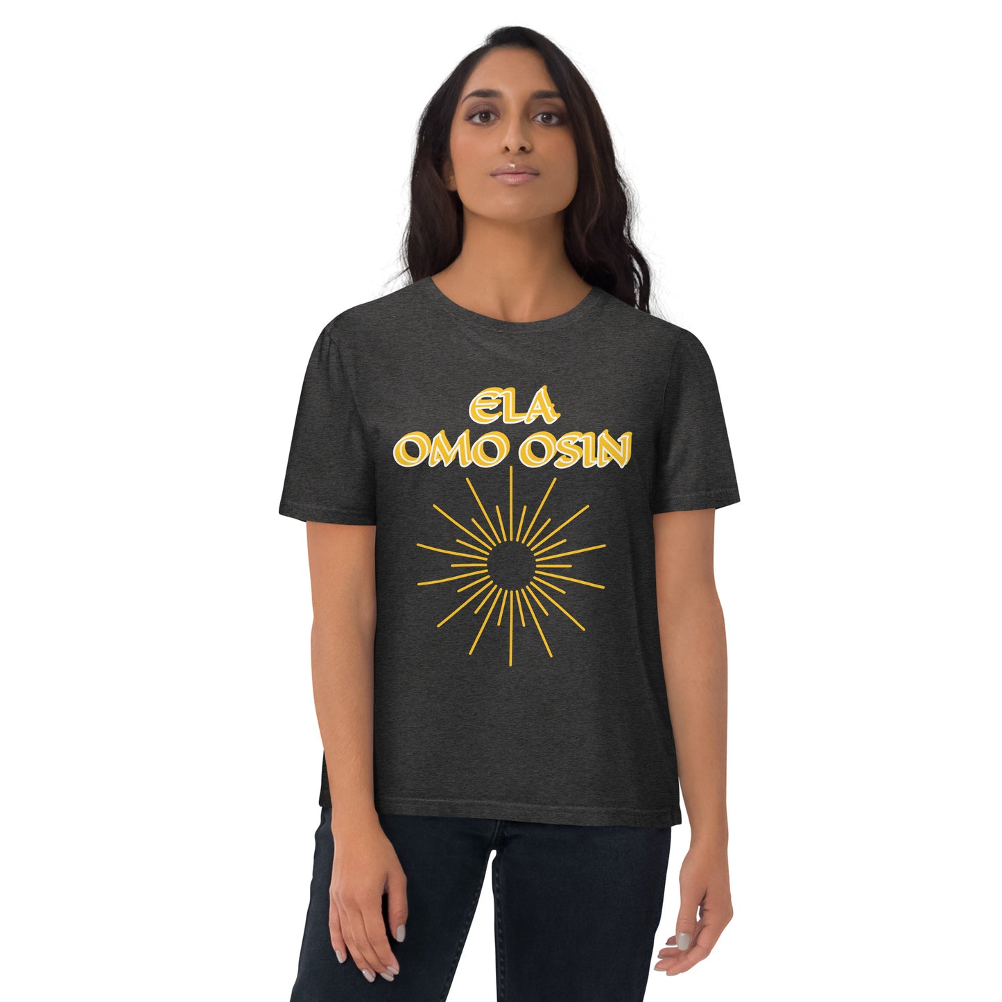 ELA Omo Osin Meji Yellow Unisex organic cotton t-shirt