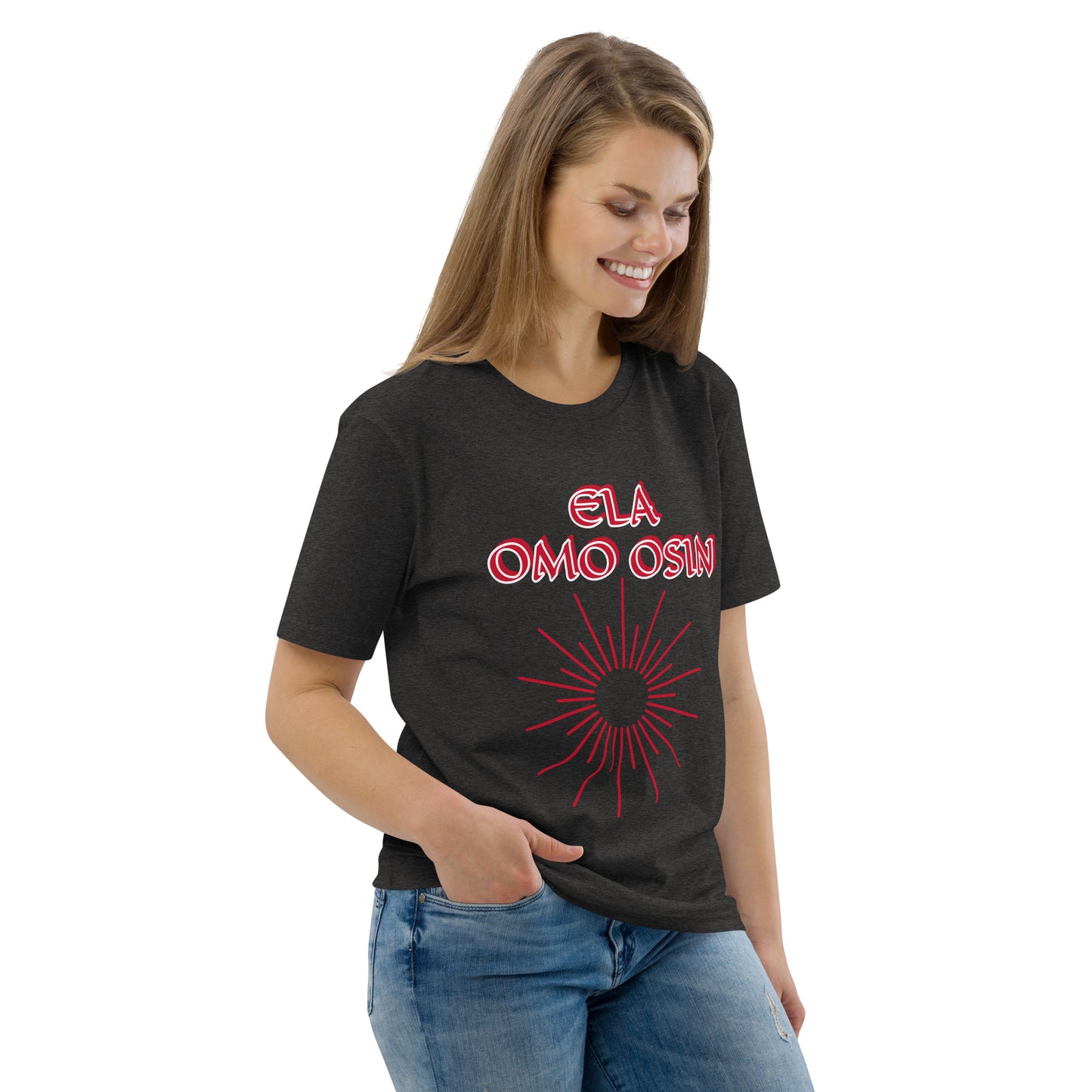 ELA Omo Osin Meji Red Unisex organic cotton t-shirt