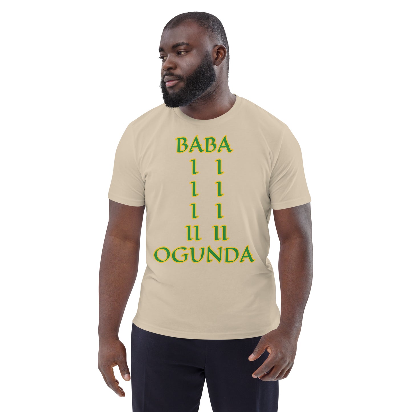 Baba Ogunda Lucumi Unisex organic cotton t-shirt