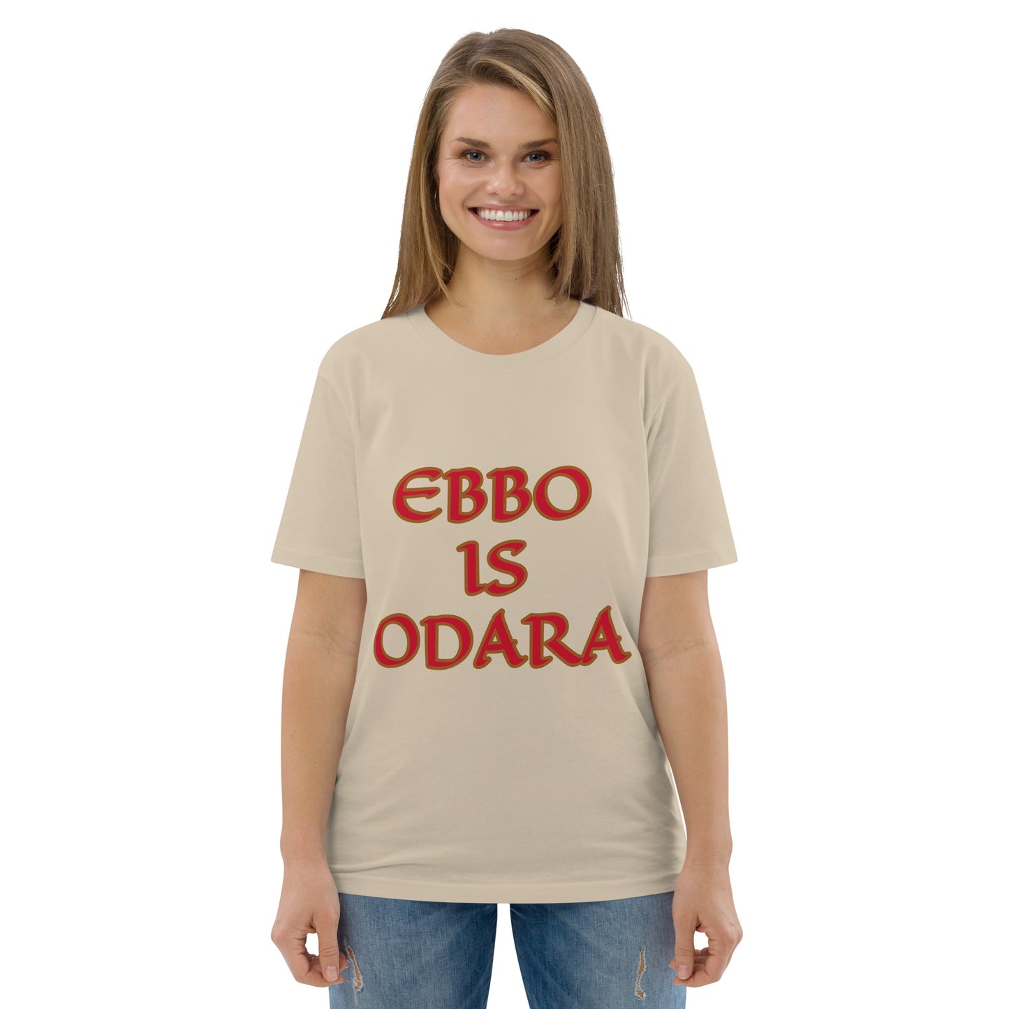 Ebbo is Odara Red Unisex organic cotton t-shirt