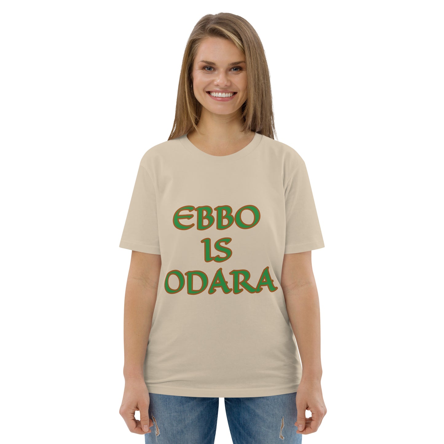 Ebbo is Odara Isese Unisex organic cotton t-shirt