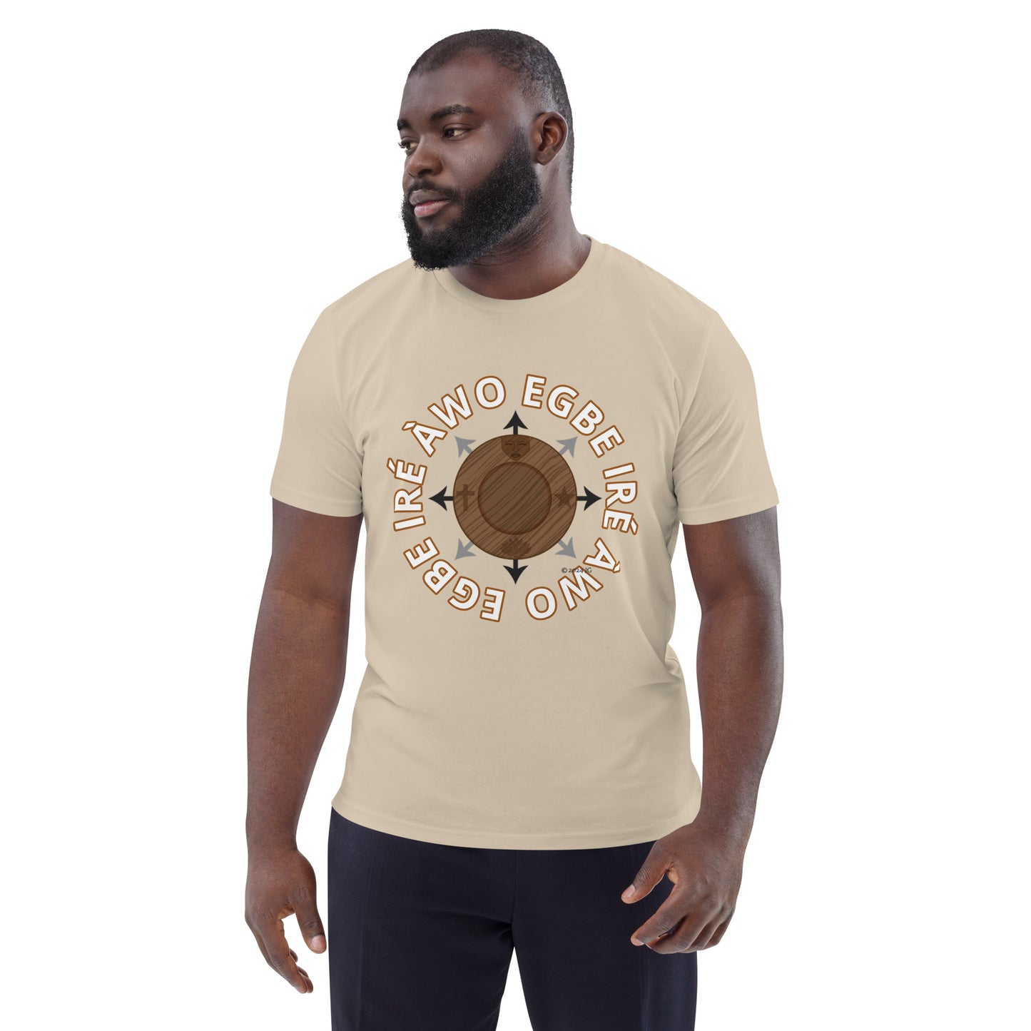 Egbe Ire Awo signature logo 1 Unisex organic cotton t-shirt