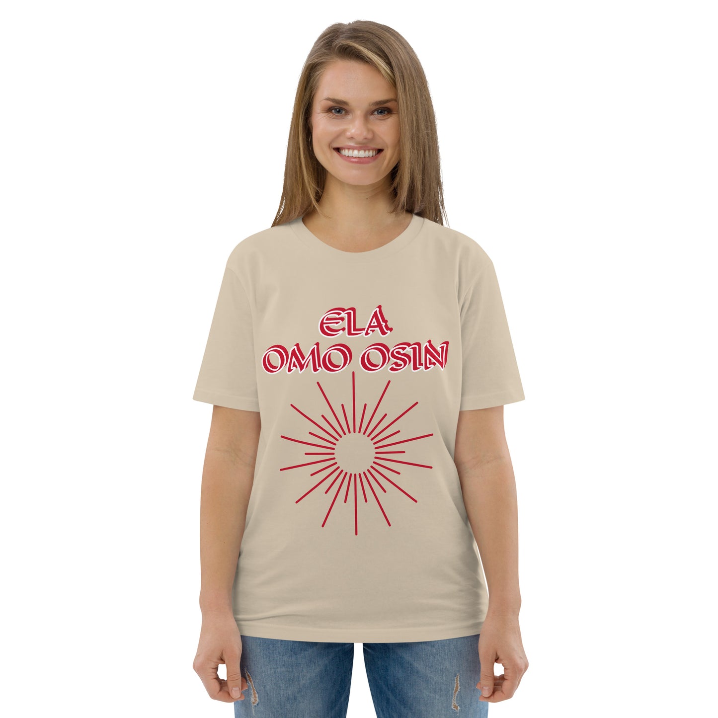 ELA Omo Osin Meji Red Unisex organic cotton t-shirt