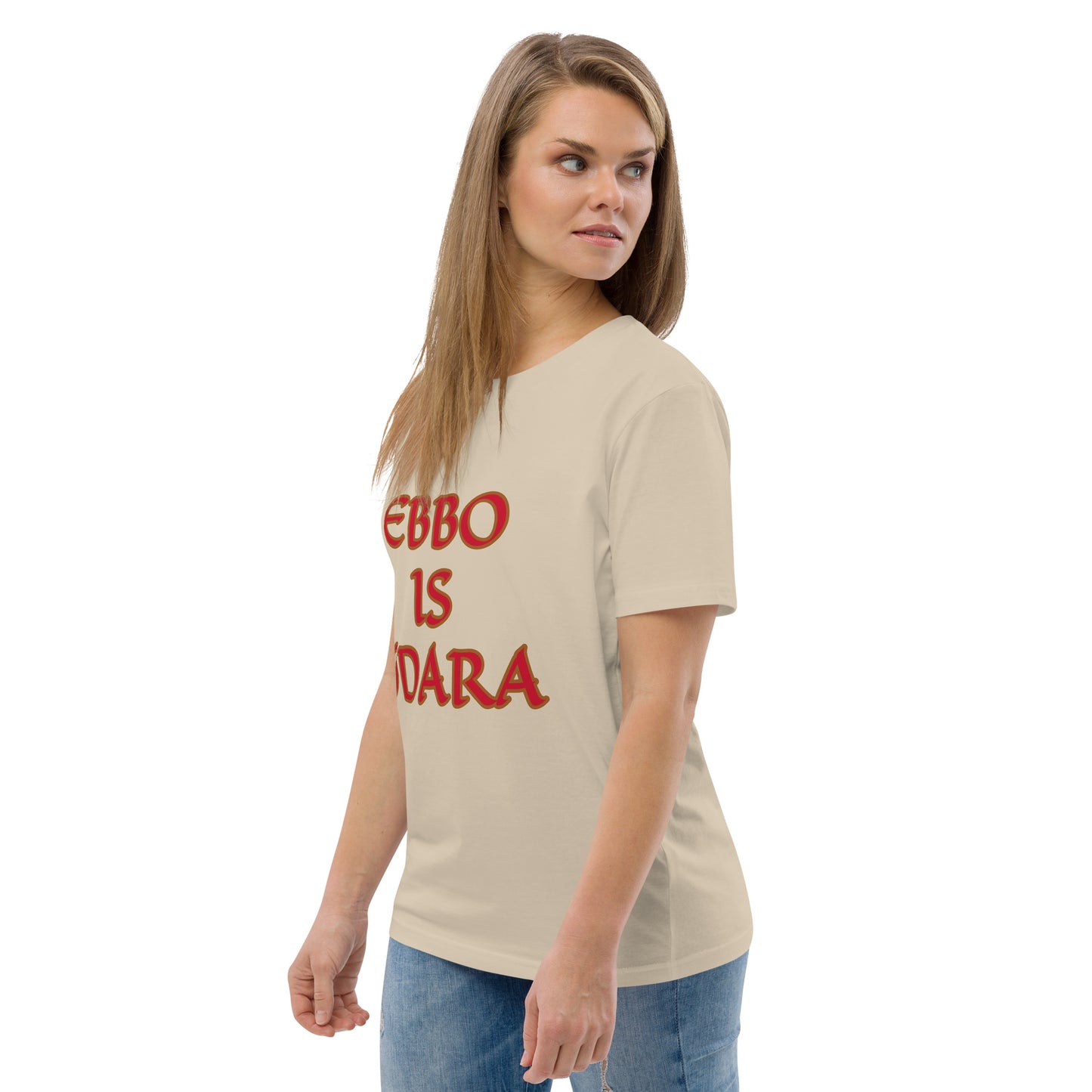 Ebbo is Odara Red Unisex organic cotton t-shirt