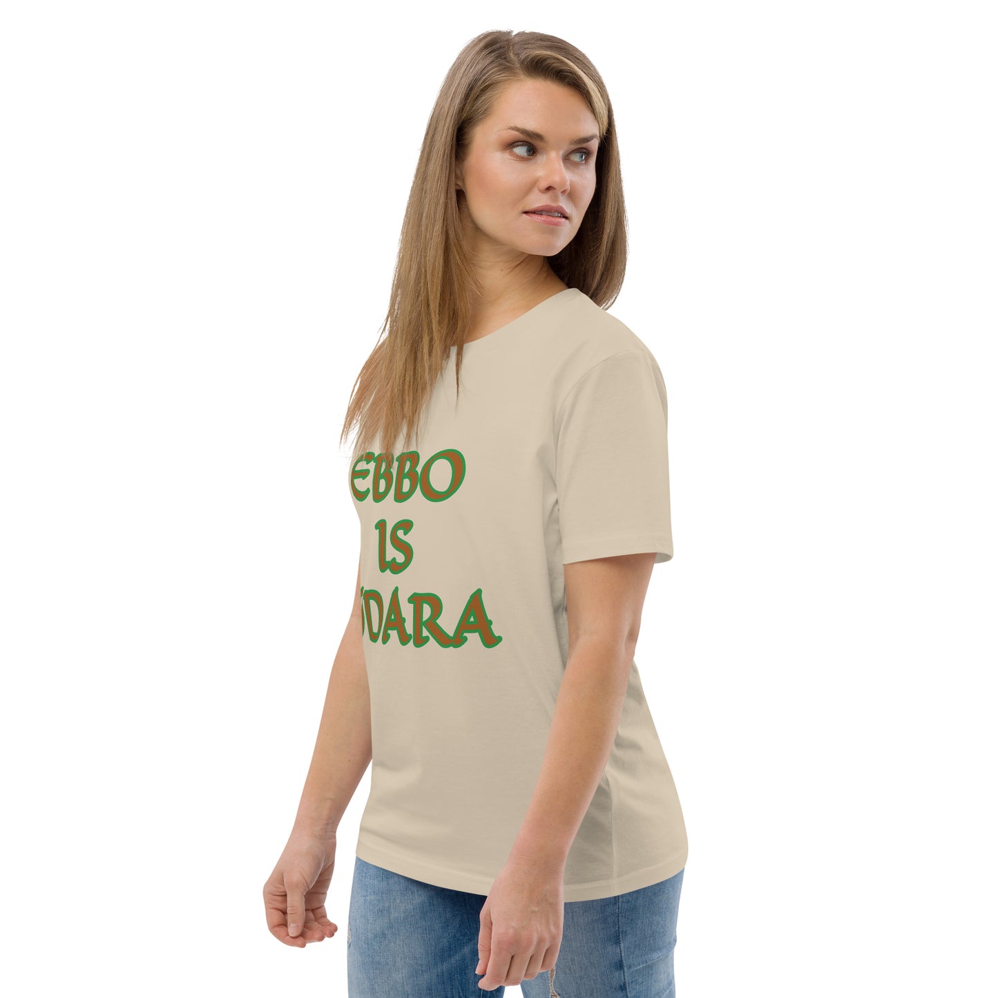 Ebbo is Odara Isese Reverse Unisex organic cotton t-shirt