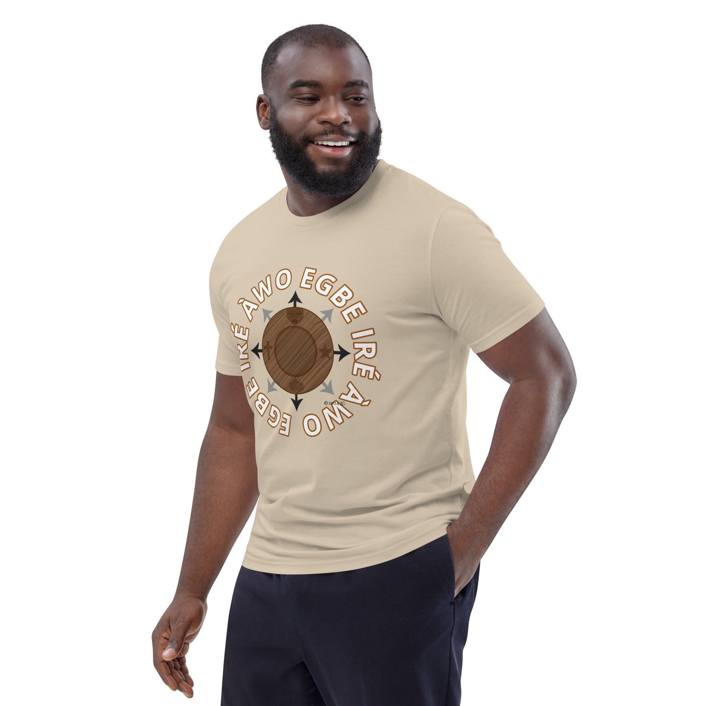 Egbe Ire Awo signature logo 1 Unisex organic cotton t-shirt