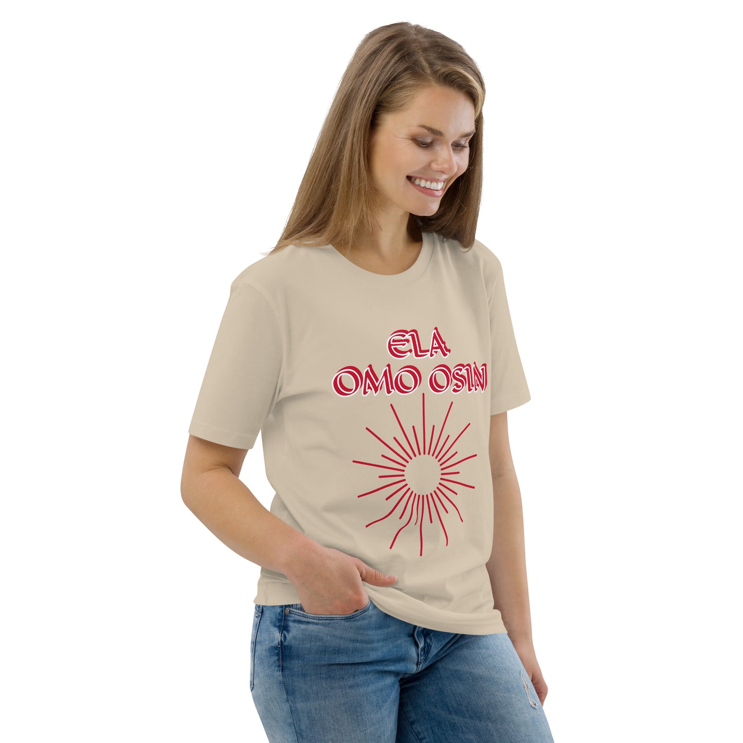 ELA Omo Osin Meji Red Unisex organic cotton t-shirt