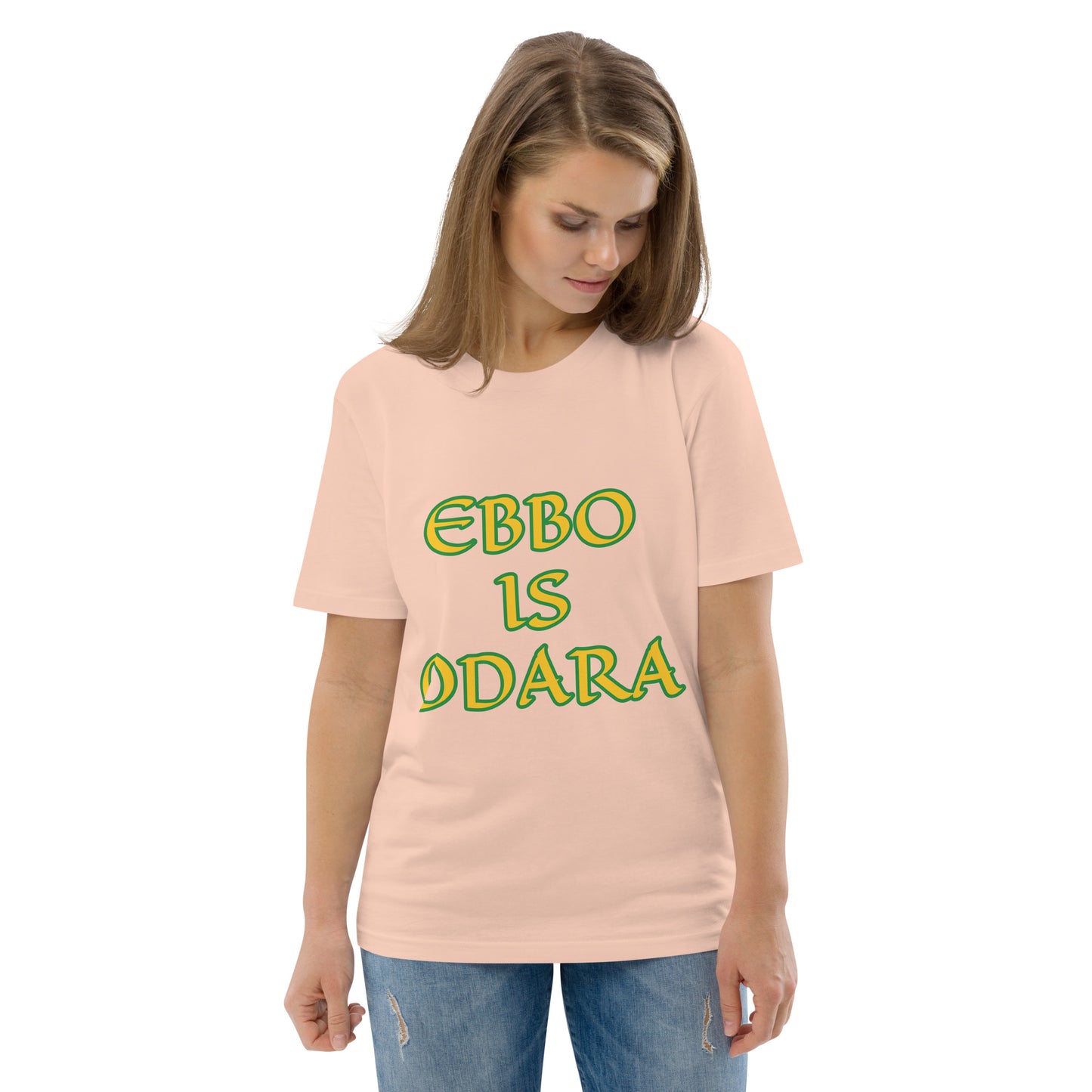 Ebbo is Odara Lucumi Reverse Unisex organic cotton t-shirt