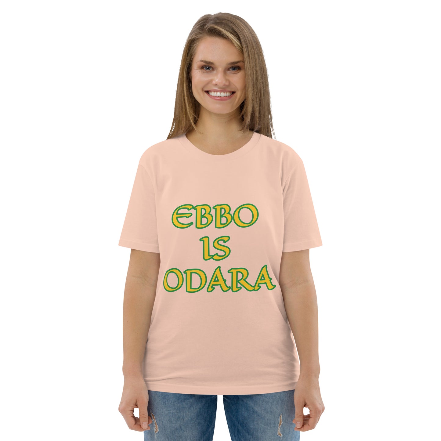 Ebbo is Odara Lucumi Reverse Unisex organic cotton t-shirt