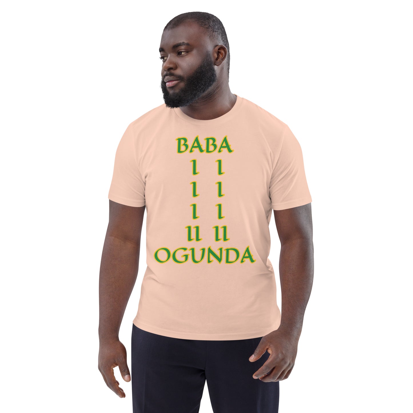 Baba Ogunda Lucumi Unisex organic cotton t-shirt