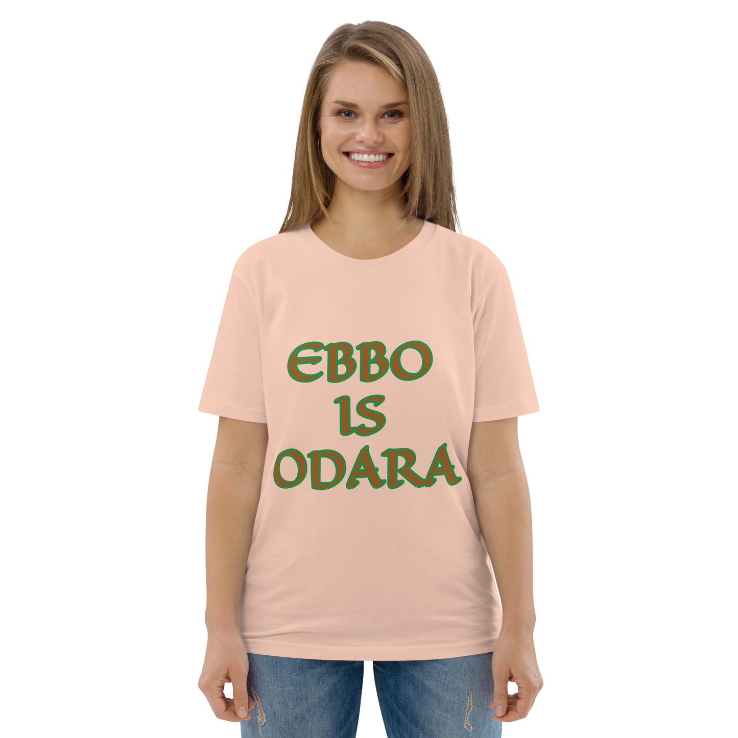 Ebbo is Odara Isese Reverse Unisex organic cotton t-shirt