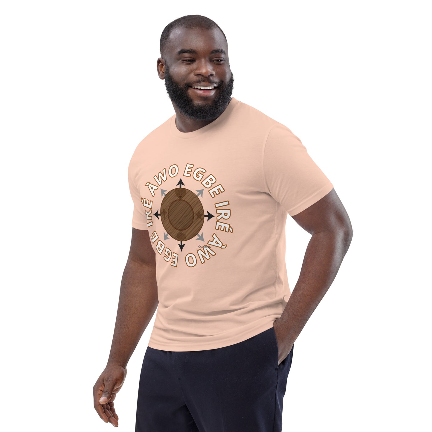 Egbe Ire Awo signature logo 1 Unisex organic cotton t-shirt