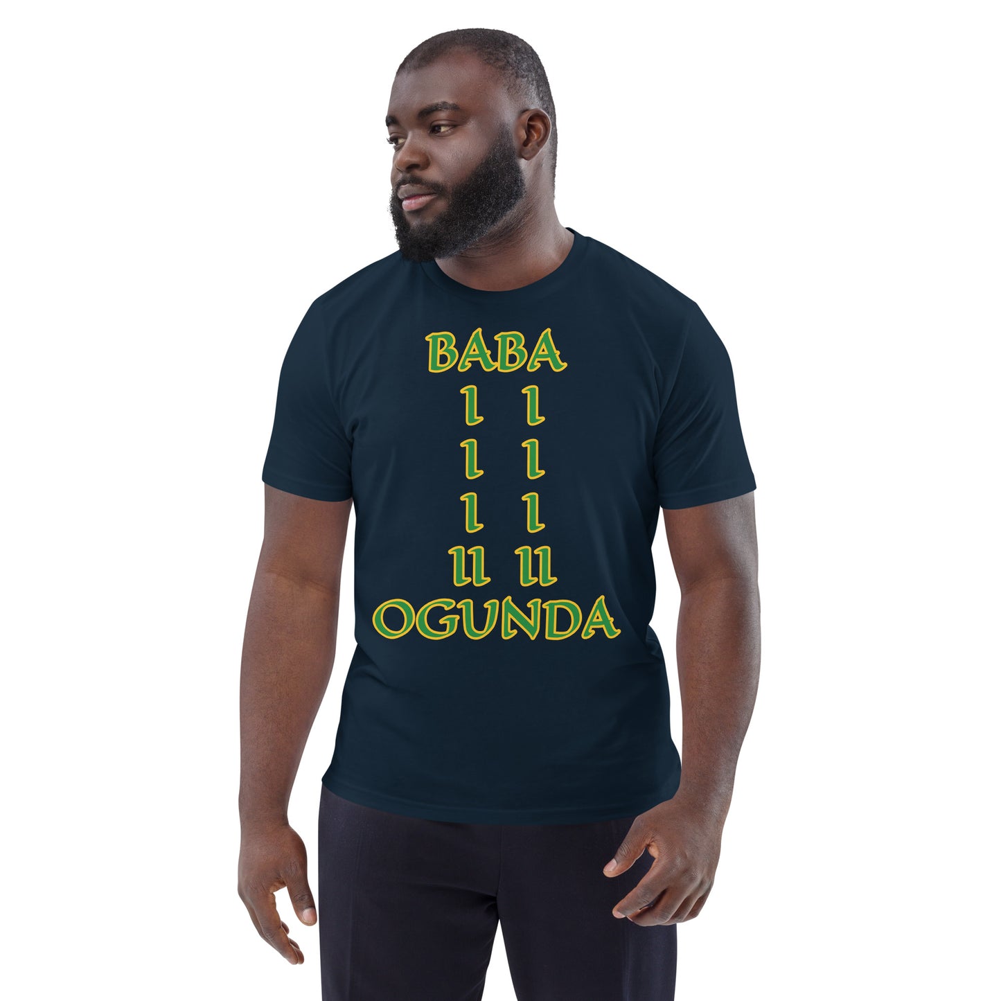 Baba Ogunda Lucumi Unisex organic cotton t-shirt