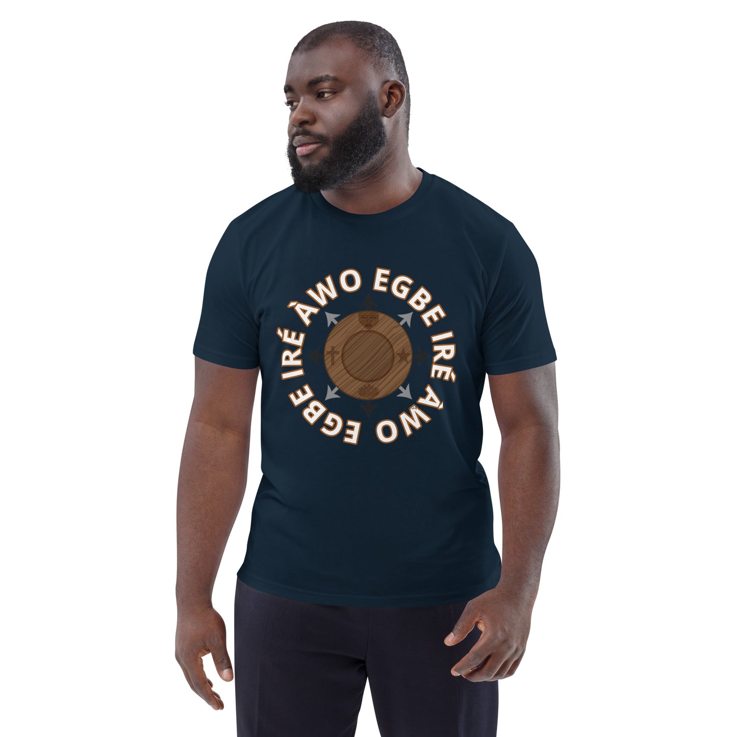 Egbe Ire Awo signature logo 1 Unisex organic cotton t-shirt