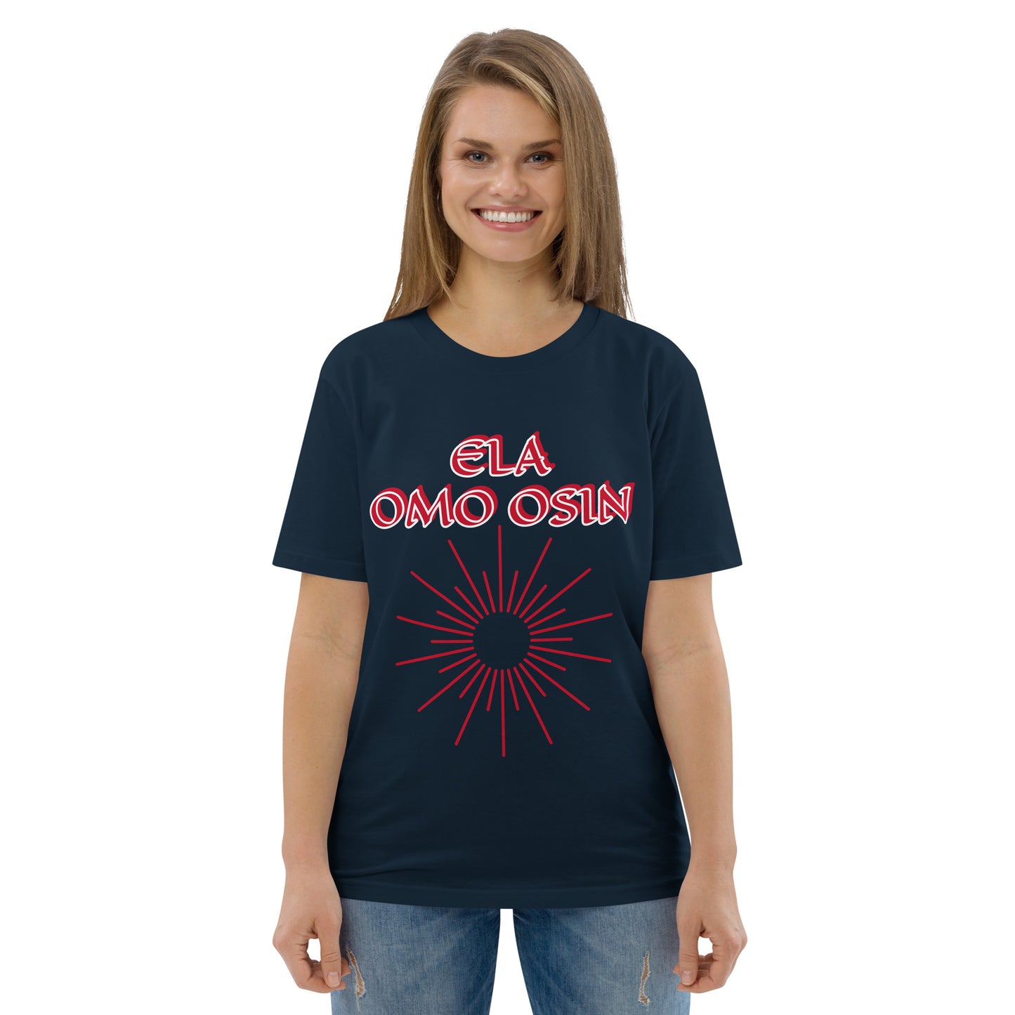 ELA Omo Osin Meji Red Unisex organic cotton t-shirt