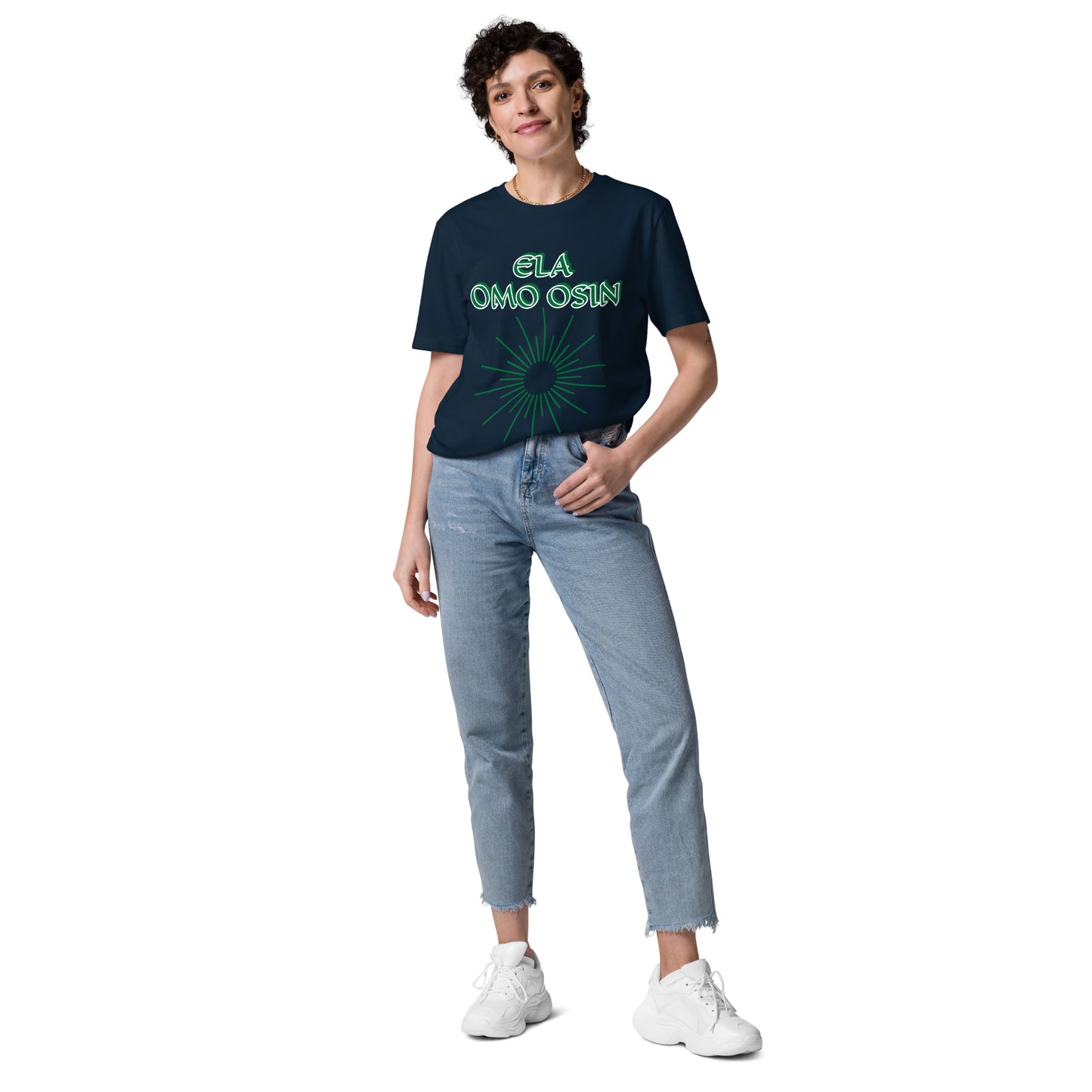 ELA Omo Osin Meji Green Unisex organic cotton t-shirt