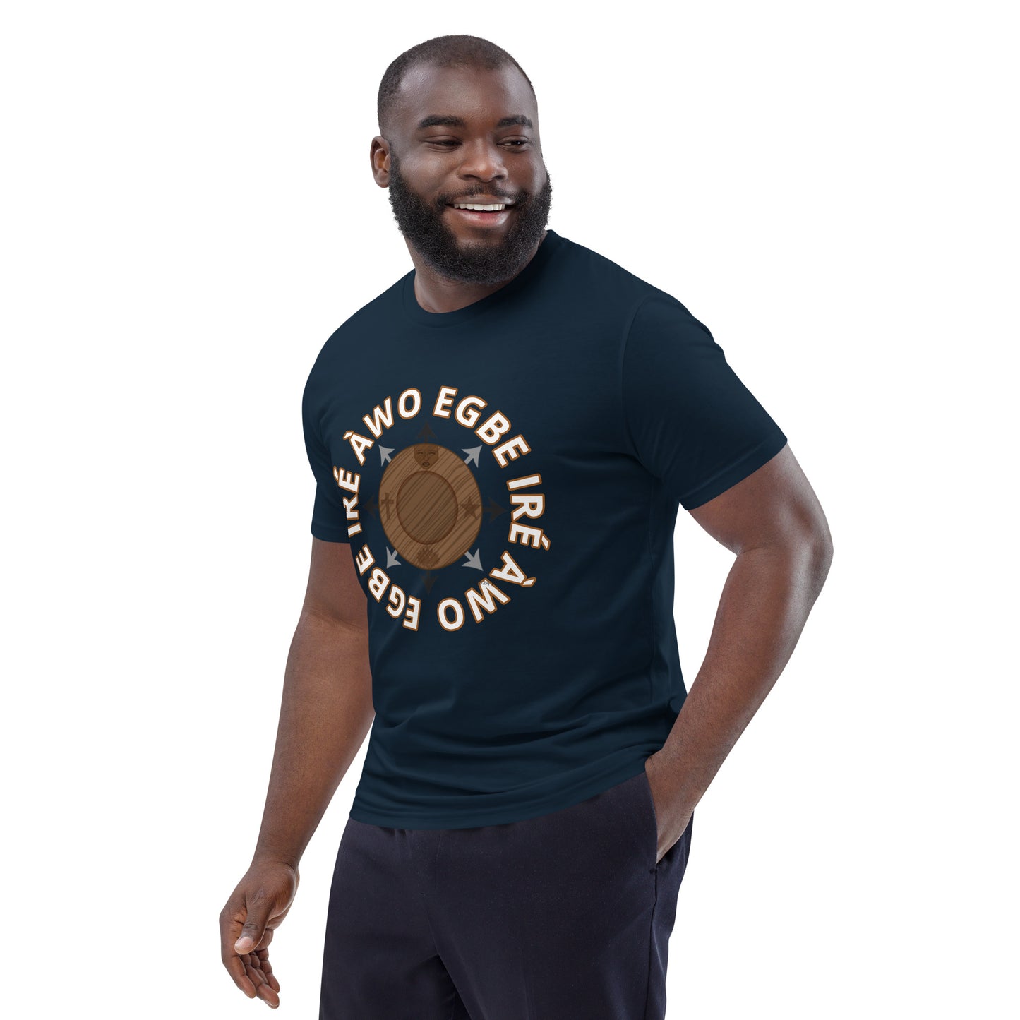 Egbe Ire Awo signature logo 1 Unisex organic cotton t-shirt